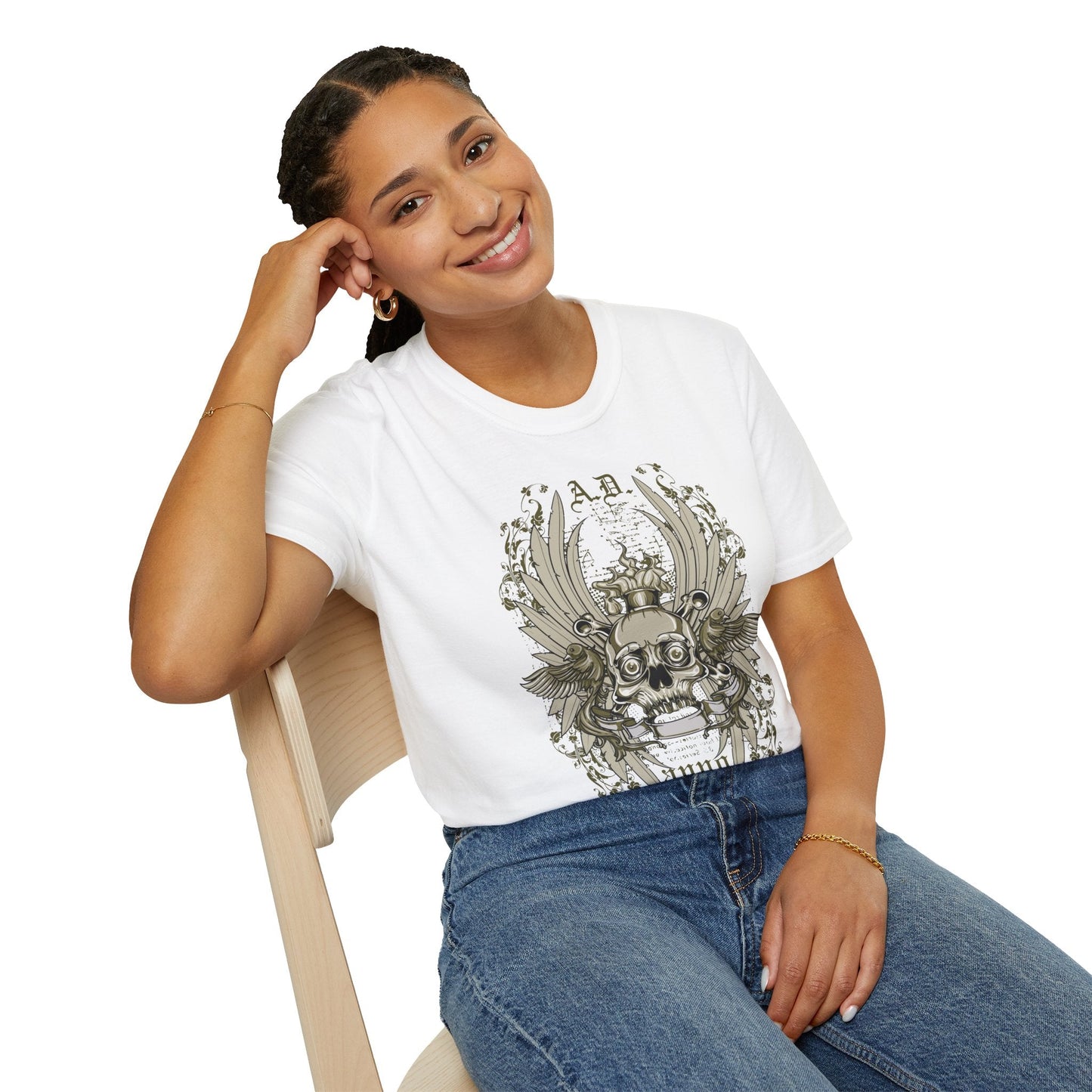 Unisex Art Design T Shirt With Graphic Artwork Softstyle Gildan 64000 Tee Premium Cotton