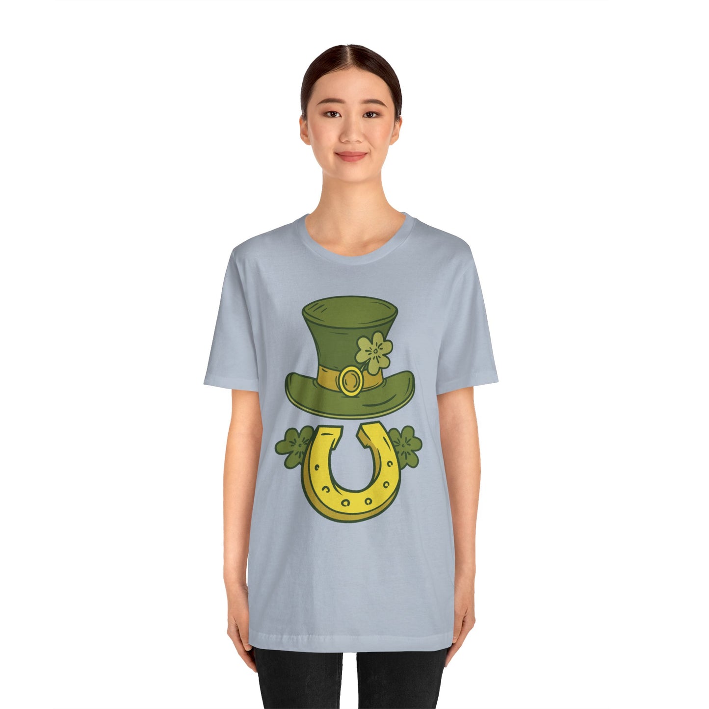 Unisex Cotton Tee Shirt with Lucky Prints