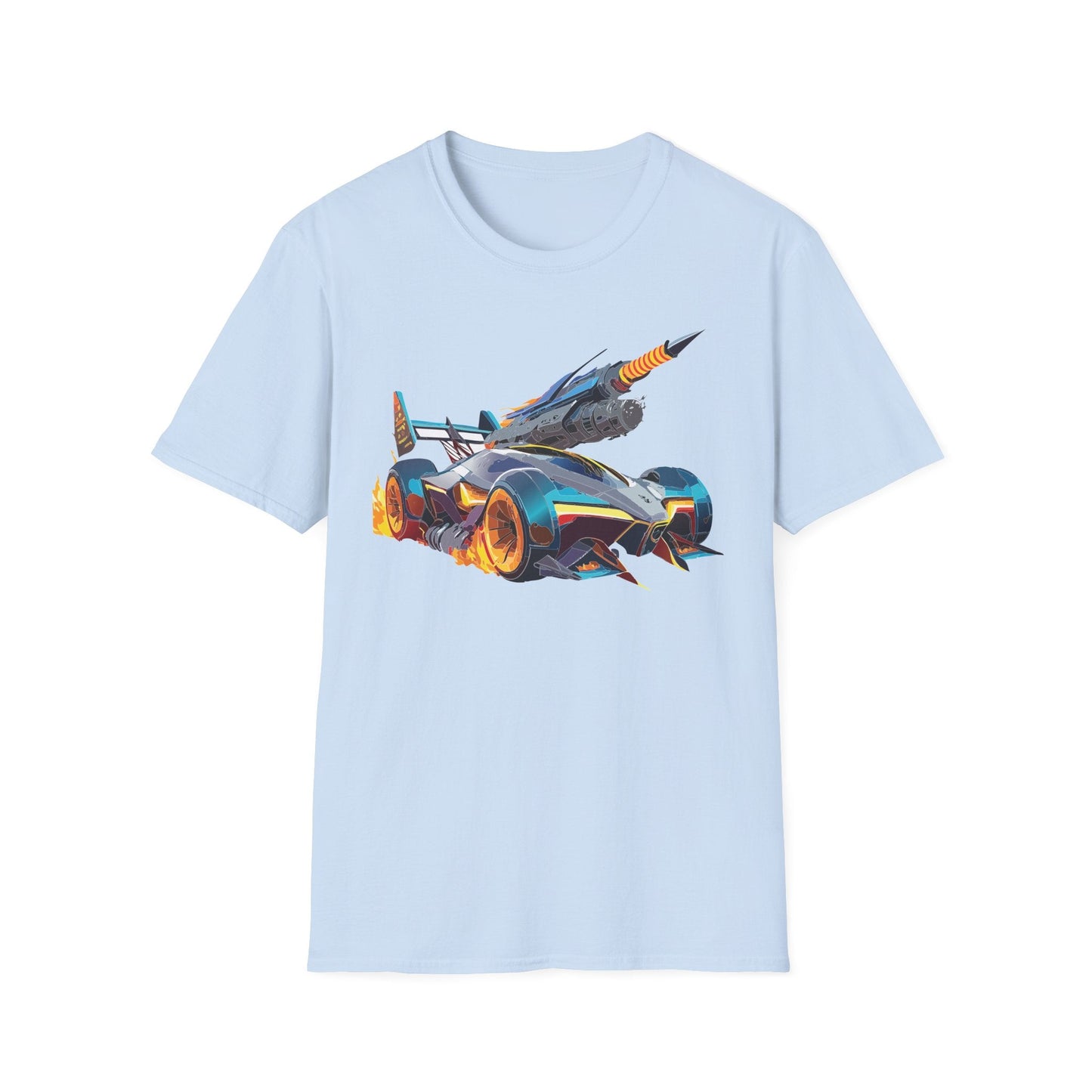 Unisex Car T Shirt Softstyle Cotton Tee With Car Design Hot Wheels Graphic Tee For Men And Women
