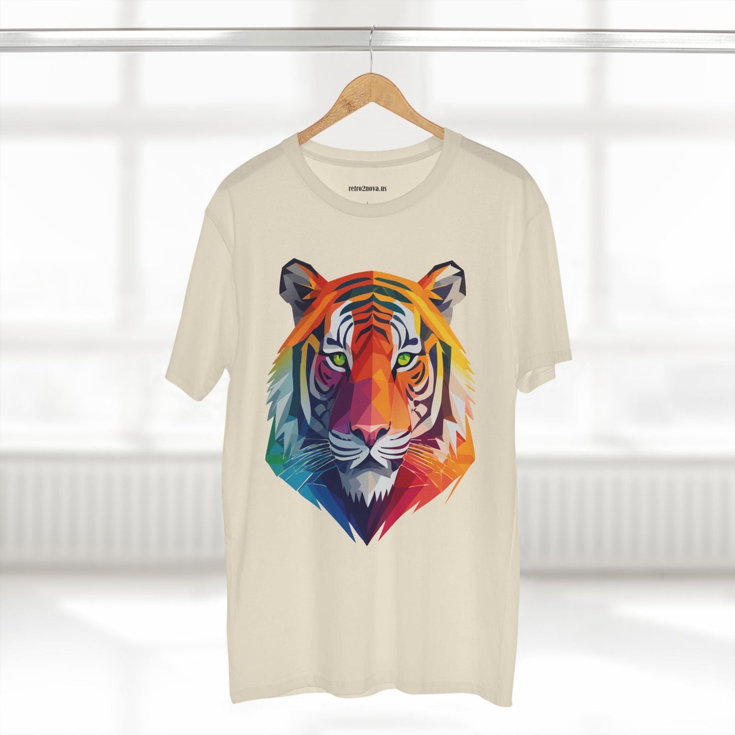 Tiger Shirt Unisex Premium Cotton Staple Tee With Original Art Design From Retro2Nova Collection For Everyday Wear