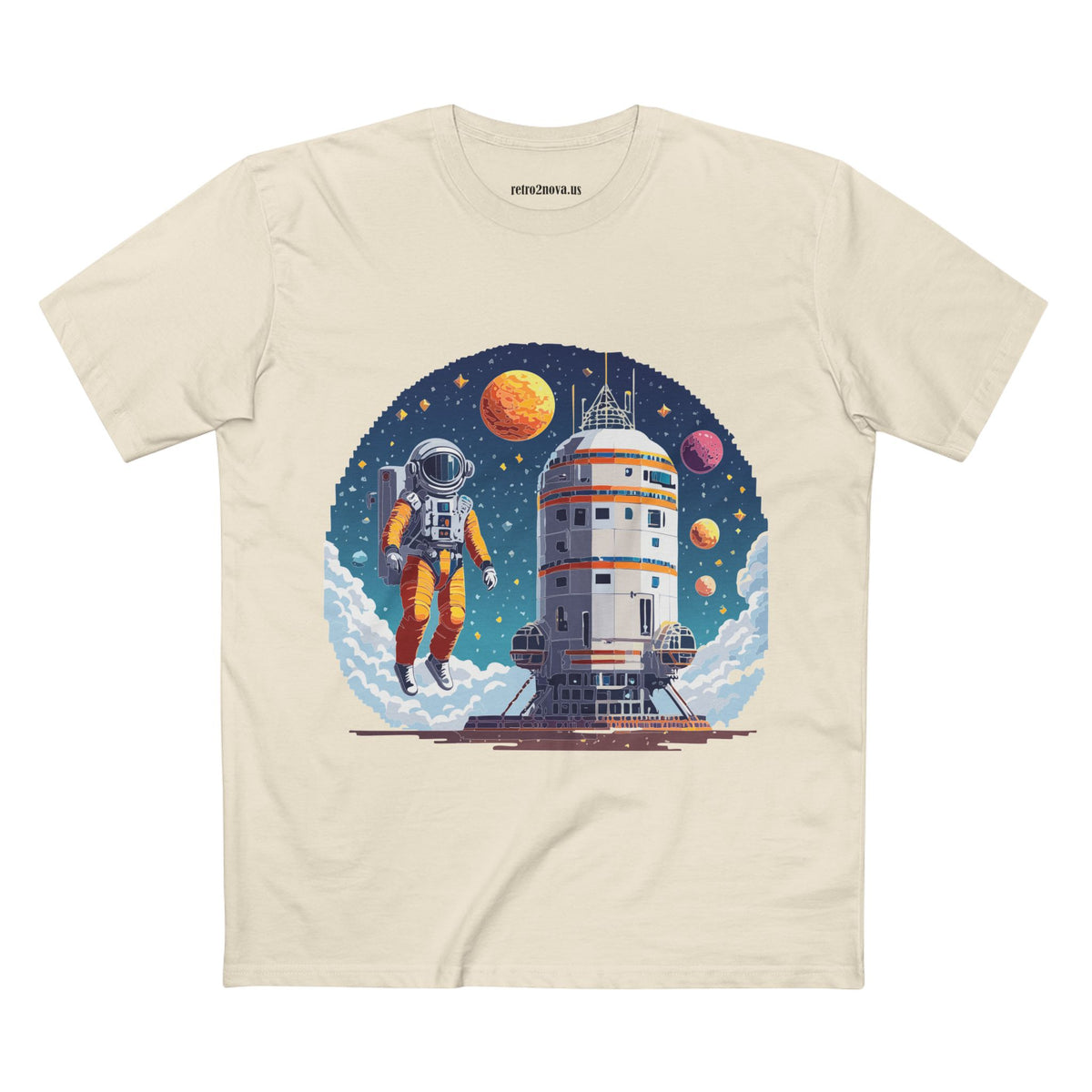 Cosmos Astronaut Graphic Tee Staple Unisex 100 Cotton Tee Shirt - CS-33