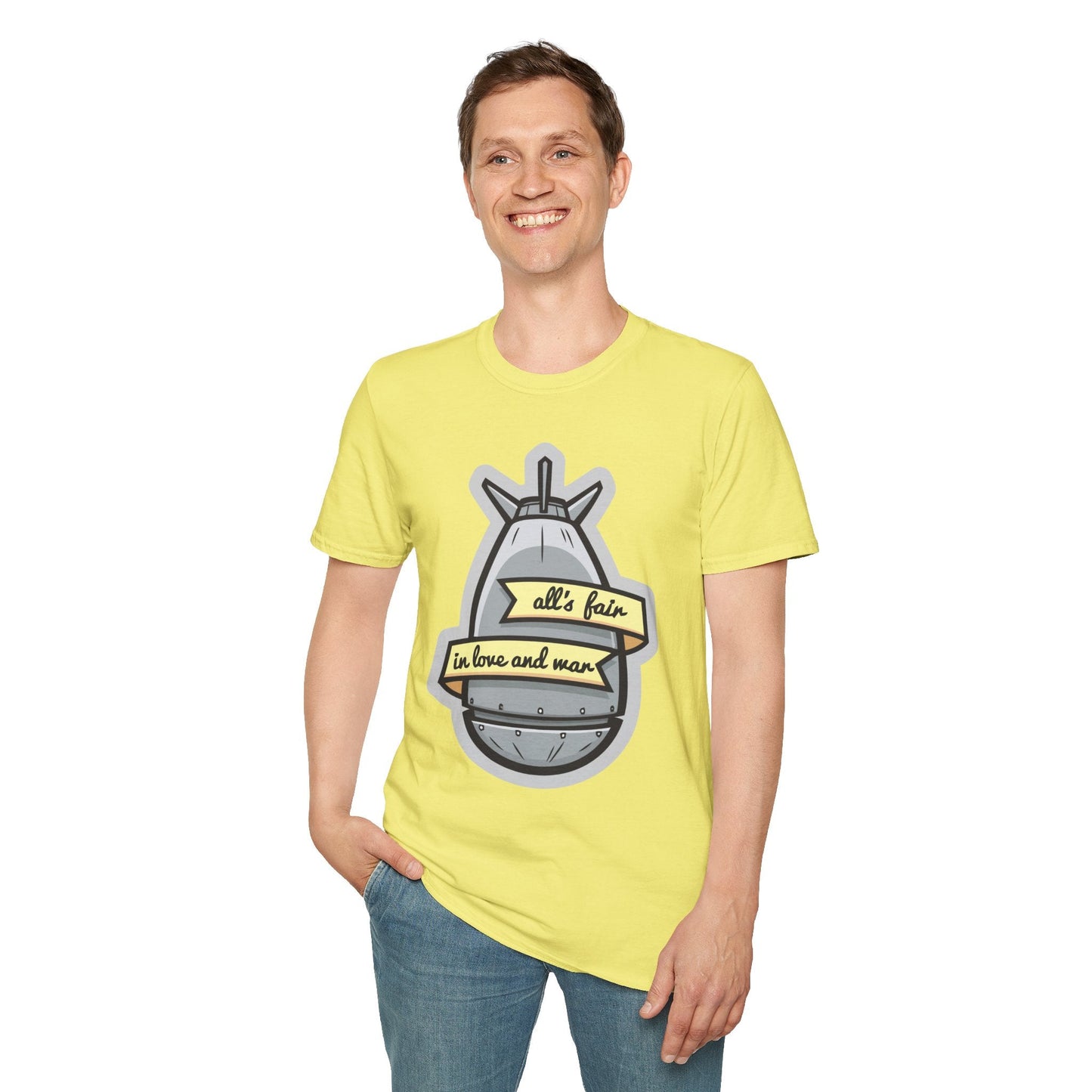 Cartoon T Shirt Animation T Shirt Funny Tee Shirt Unisex Gildan Softstyle 64000 100 Percent Cotton
