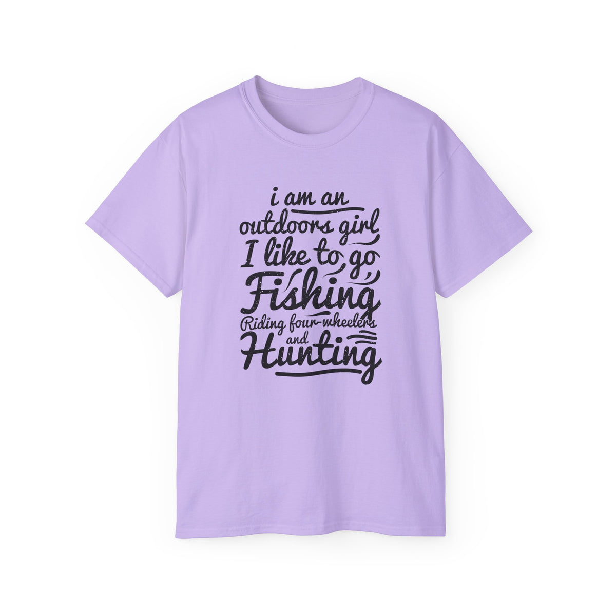Outdoors Girl I Like To Go Fishing Hunting T-Shirt | Women's Fishing Shirt