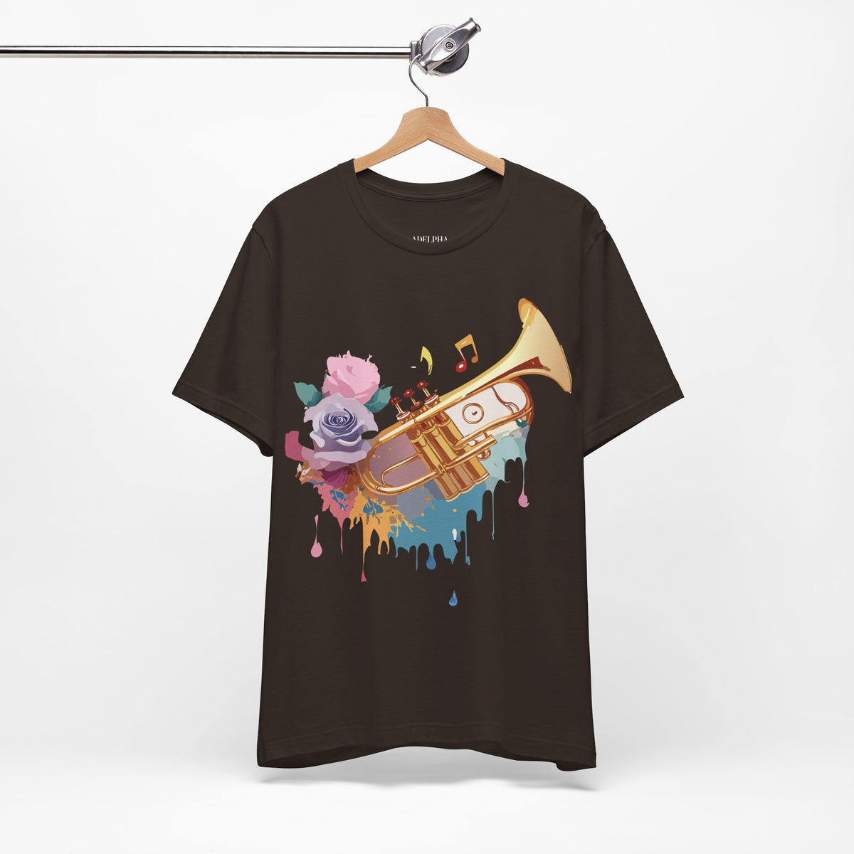 Music Graphic Unisex Cotton Bella+Canvas Tee with Art Design m114