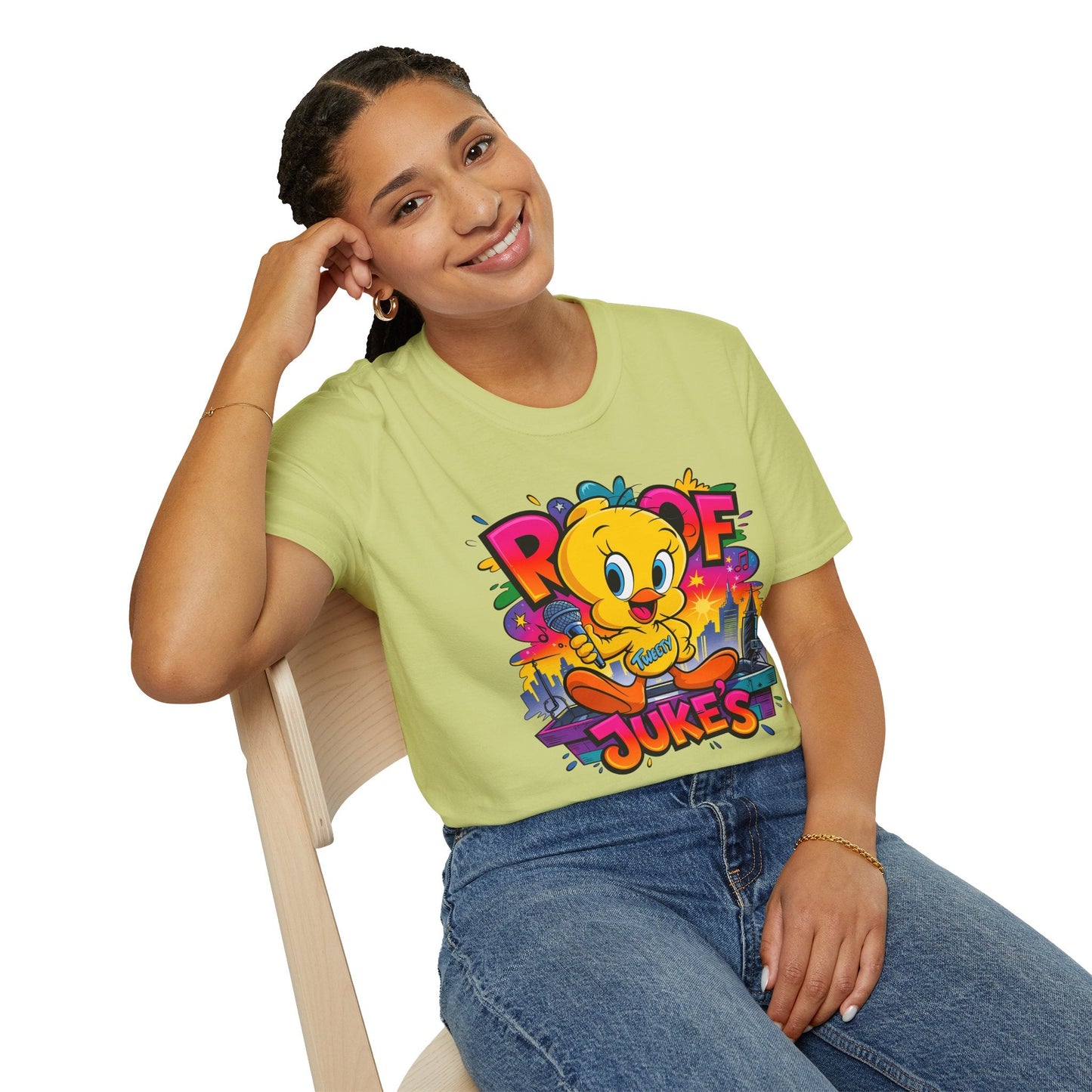 Unisex Cartoon T Shirt With Animation Design Versatile Funny Animals Tee Shirt Gildan Softstyle