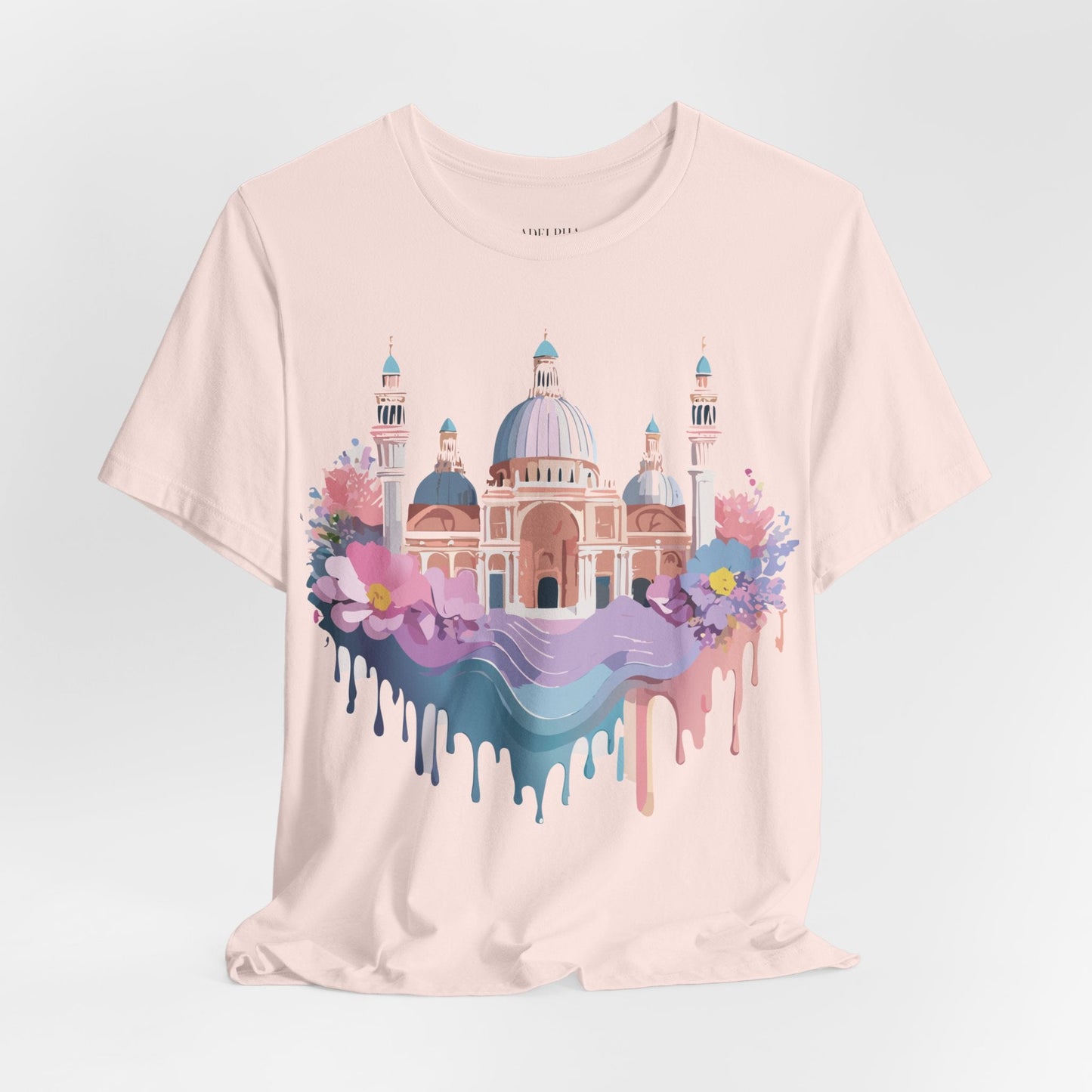 Venice Tourist Graphic Tee Unisex Jersey Short Sleeve Art Shirt By Adelpha Vintage Style