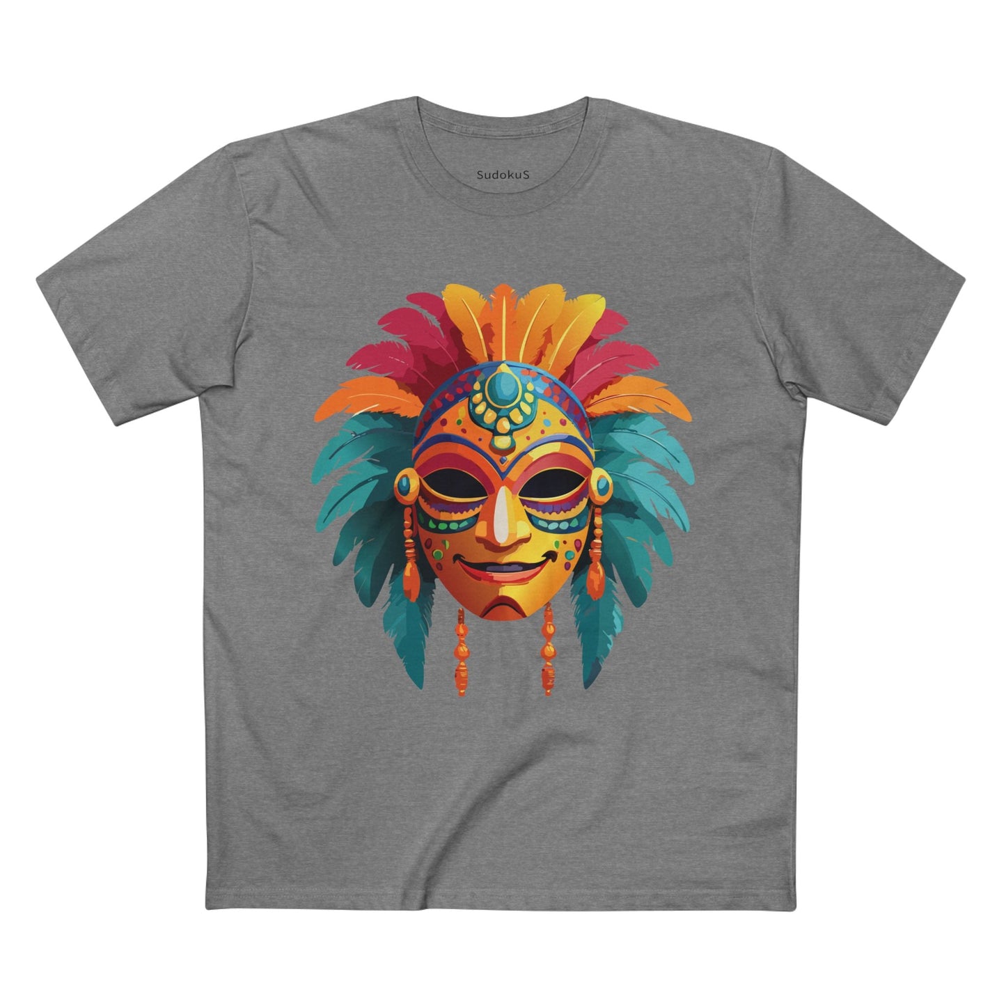 Mask Graphic Unisex 100 Cotton Staple Tee 5