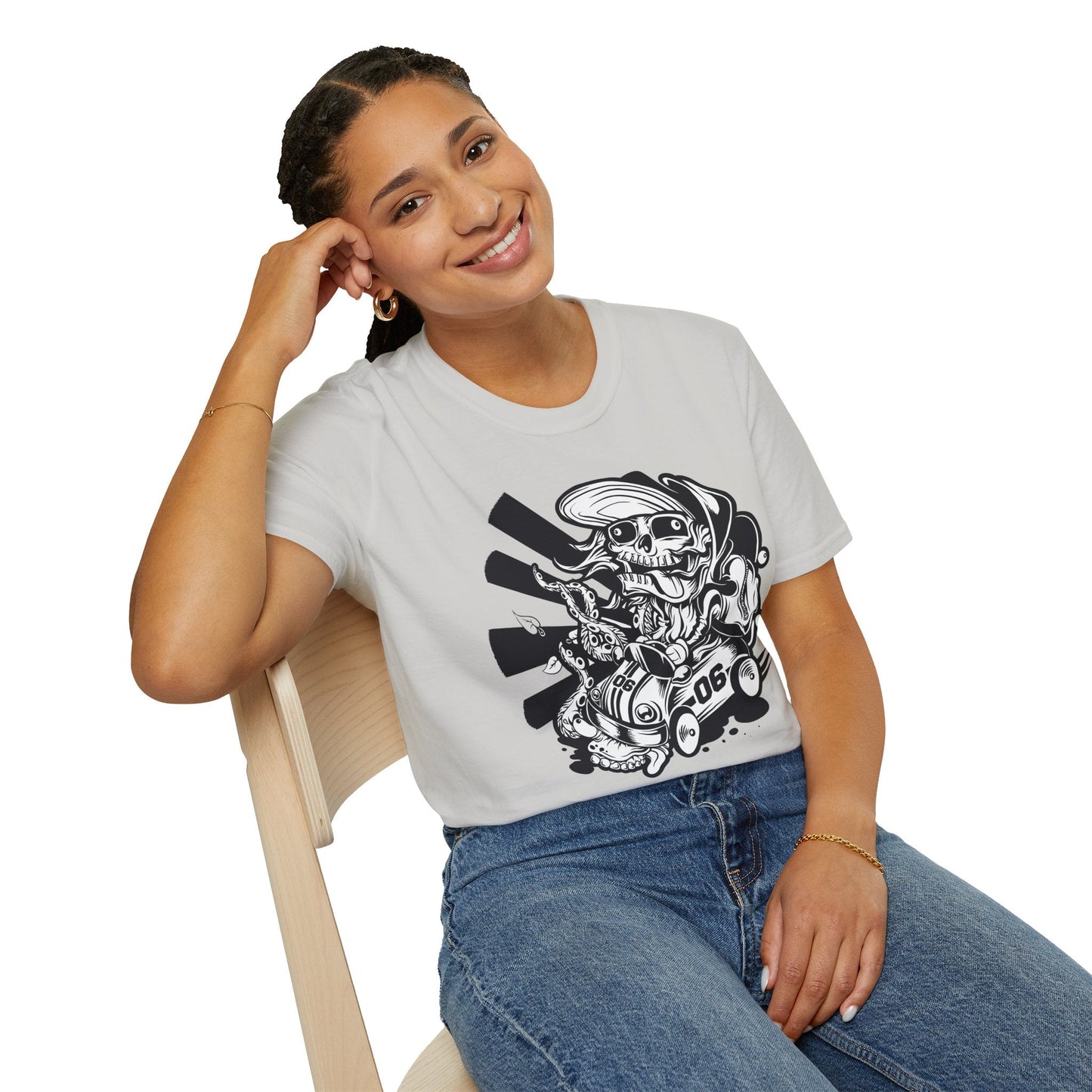 Cartoon Animation T Shirt Unisex Softstyle 64000 Cotton Tee With Fun Art Design Graphics