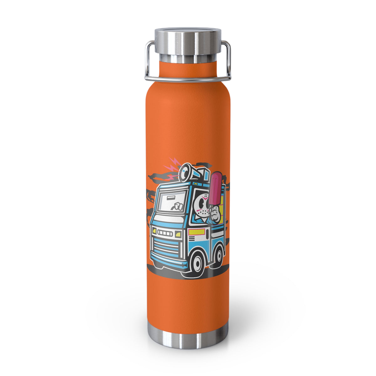 22oz Copper Insulated Water Bottle with Cartoon Design - CV95