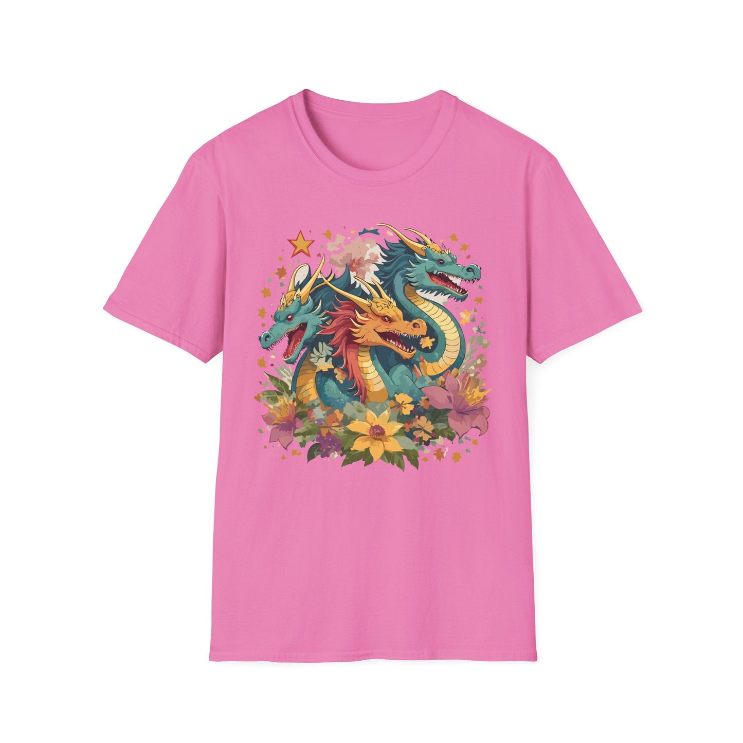 Dragon Graphic Unisex 100 Cotton Tee with Animal Artwork Design 8