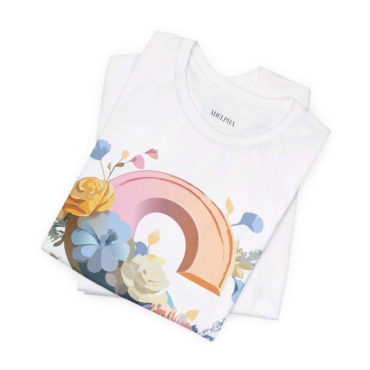 Letter S Graphic Tee Unisex Short Sleeve Shirt Adelpha Vintage Inspired Art Design