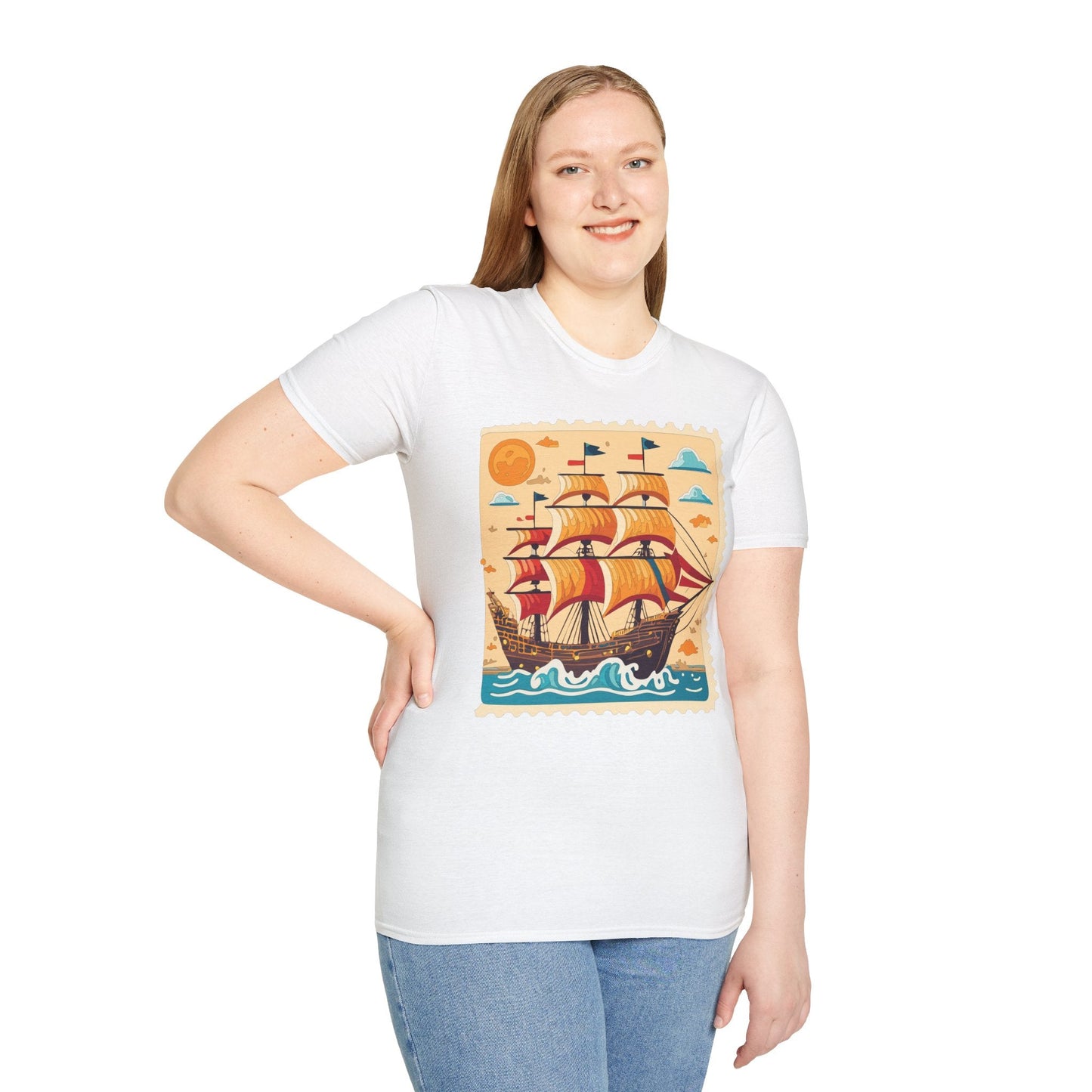 Ship T Shirts Frigate T Shirts Vessel Tee Shirt Unisex Gildan Softstyle 64000 Comfort Fit