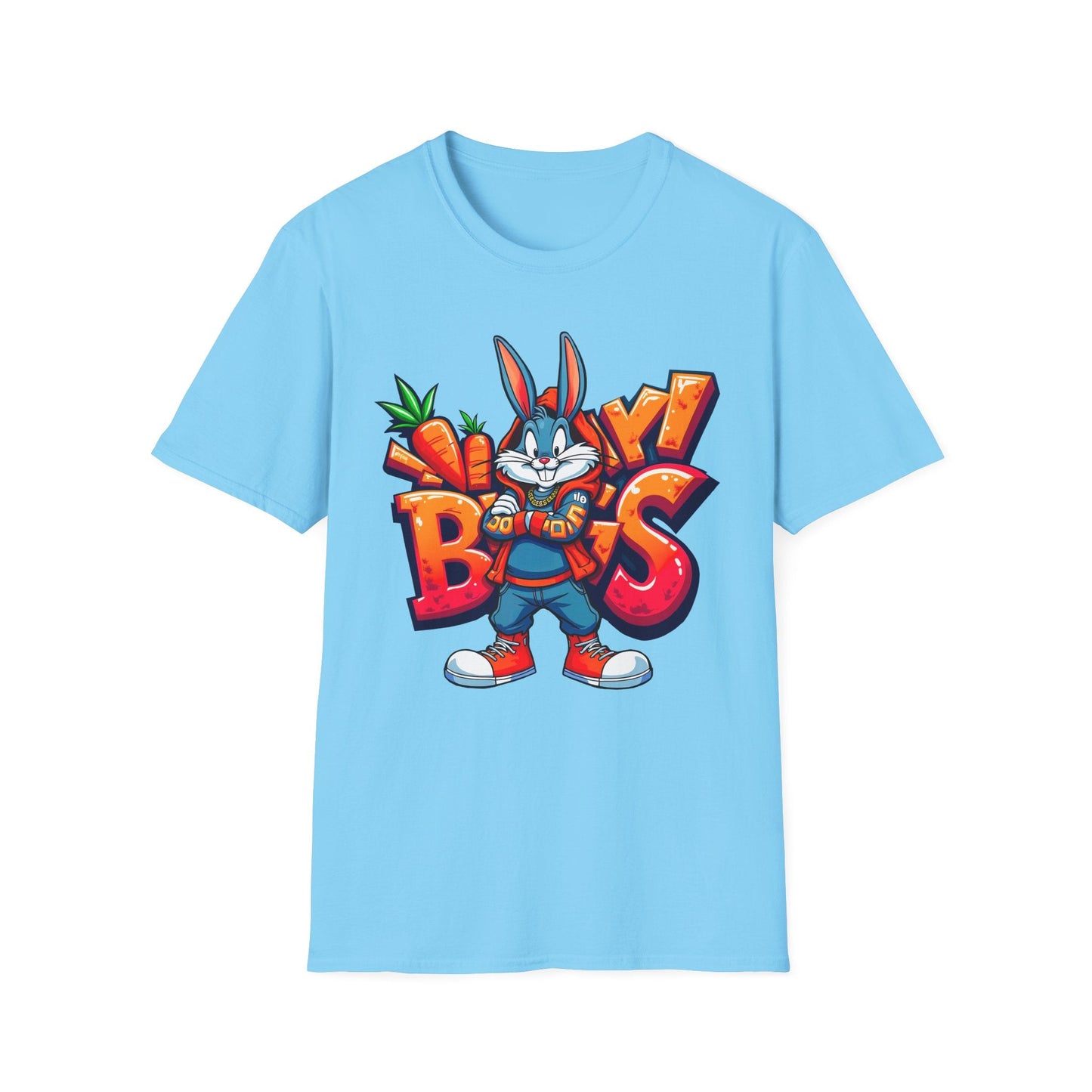 Funny Cartoon Animals T Shirt With Animation Design Unisex Softstyle Graphic Tee Gildan 64000
