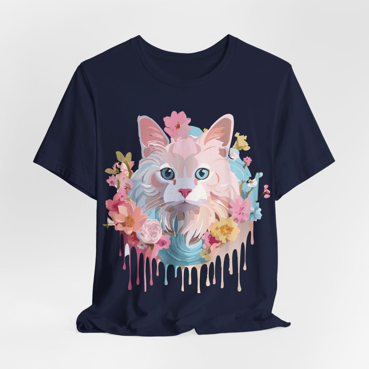 Cat Graphic Tee Unisex Shirt With Cat Art By Adelpha Vintage Inspired