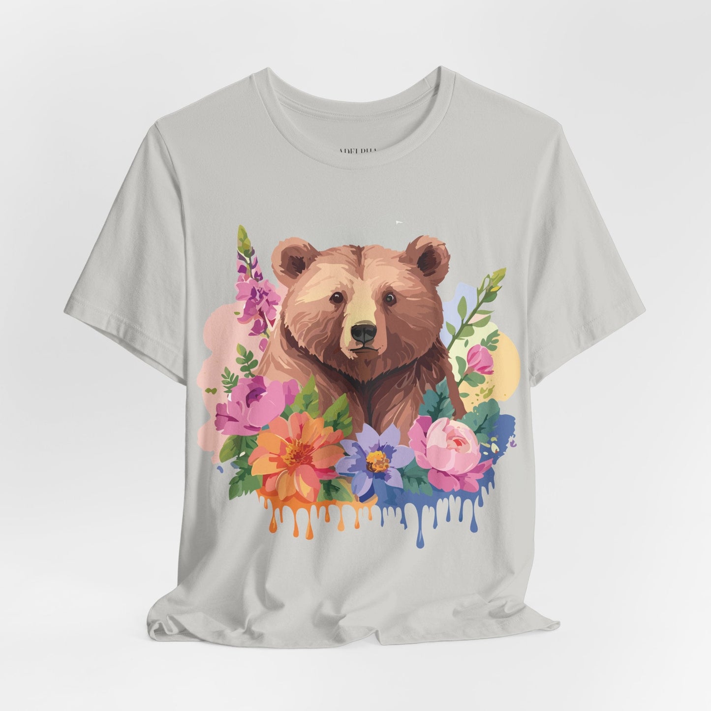 Bear Graphic Unisex 100 Cotton Short Sleeve Art Design Vintage T-Shirt 1
