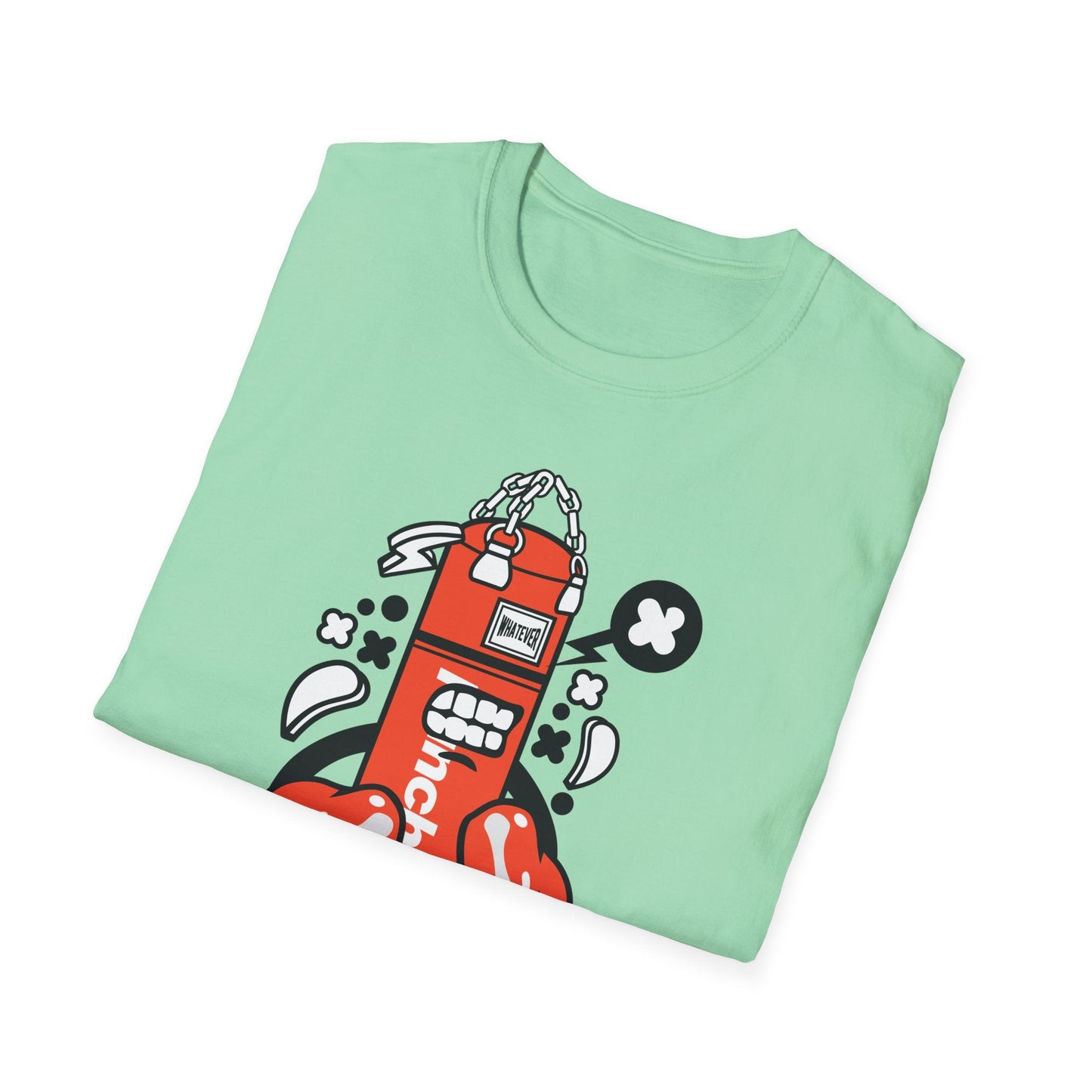 Cartoon Tee Shirt Unisex Animation Graphic Tee Funny Tee Cotton Softstyle 64000 Gildan