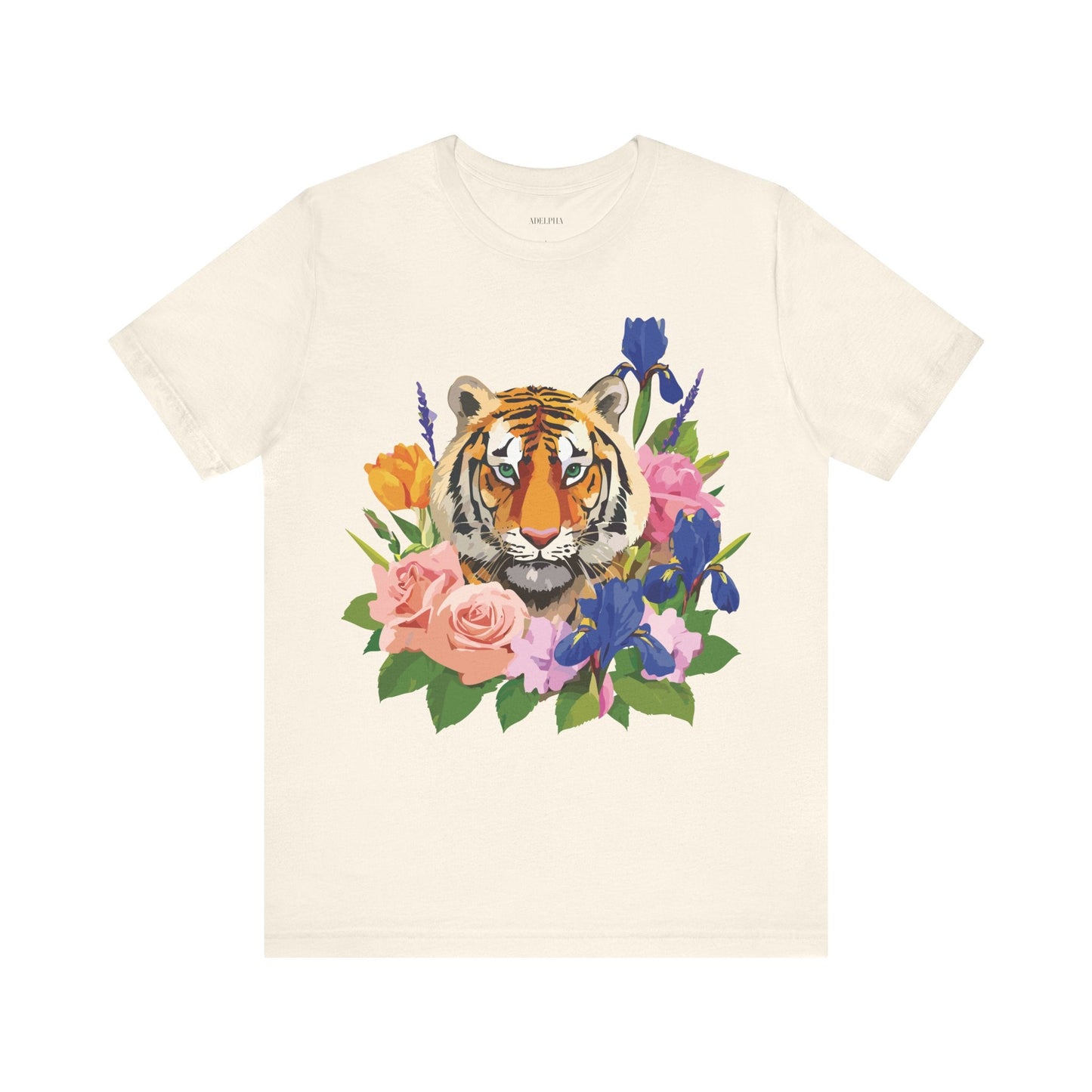 Tiger Graphic Unisex 100 Cotton Vintage Art with Animal Tee 8