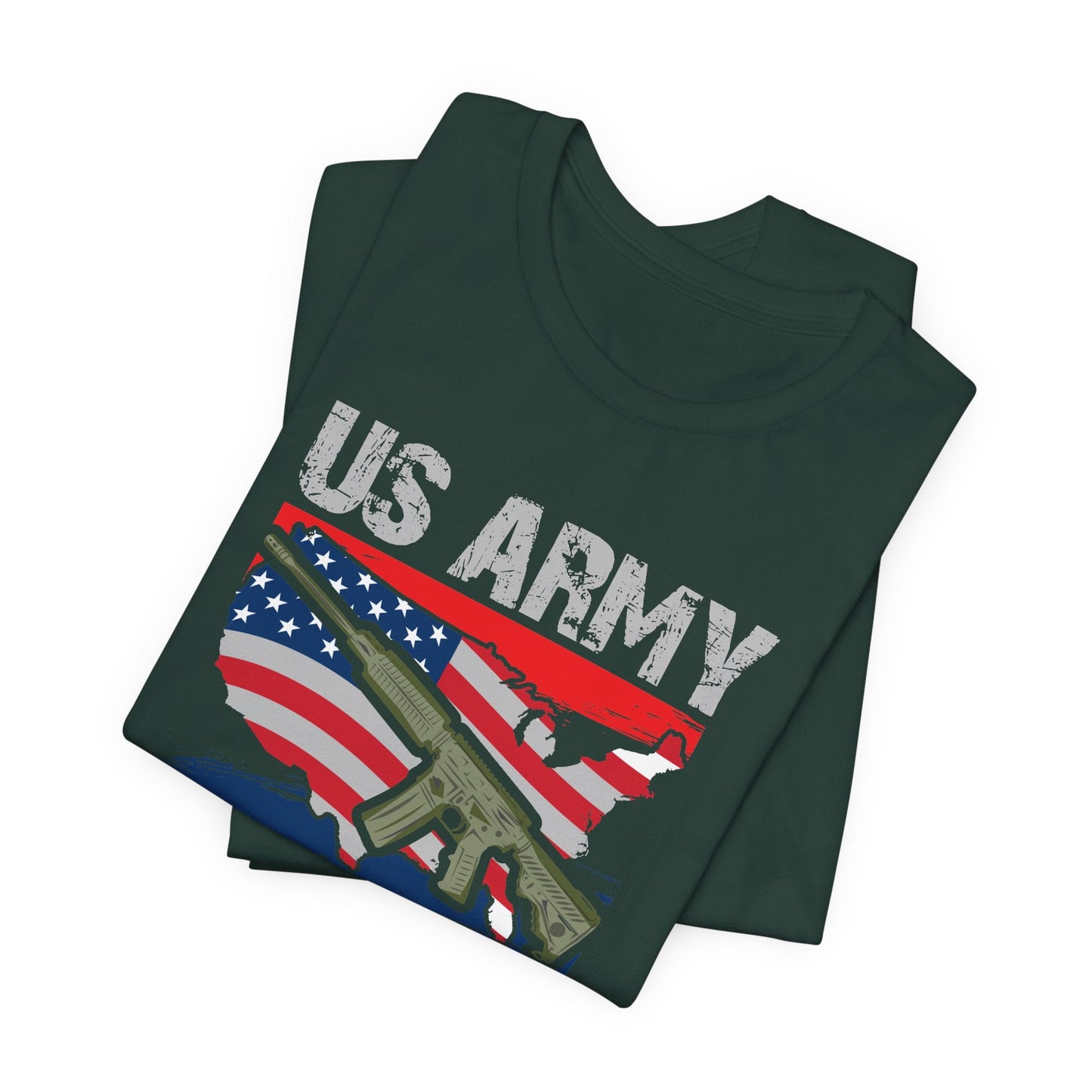 Army Veteran Patriotic Graphic Design Unisex Cotton T-Shirt v21