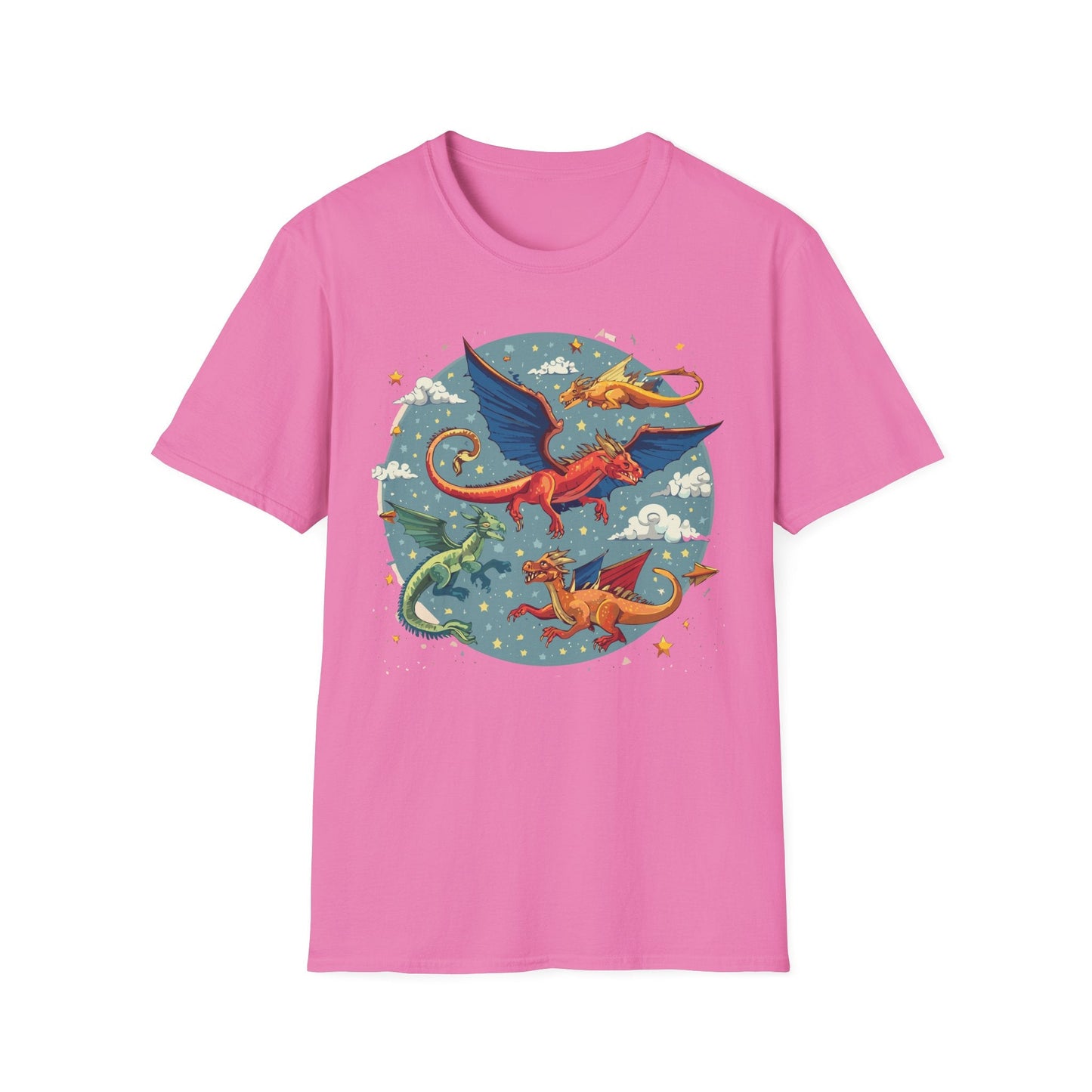 Dragon Graphic Unisex 100 Cotton Tee with Animal Artwork Design 12