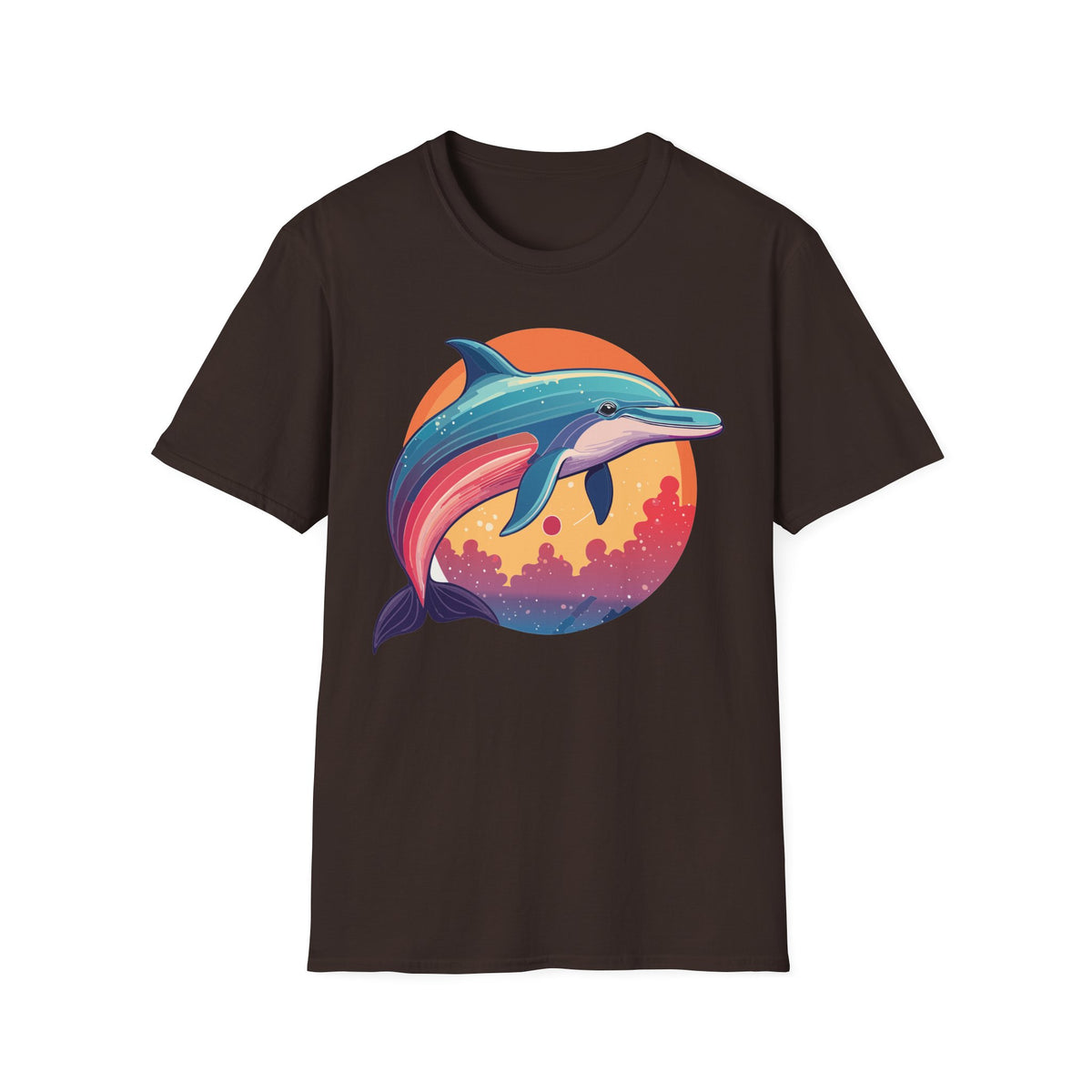Colorful Retro Dolphin Tee | T-Shirt