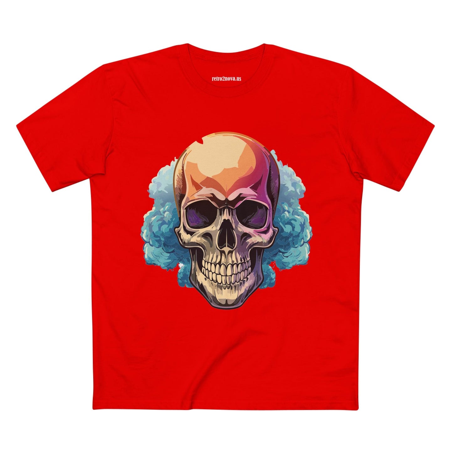 Skull Shirt Skeleton Shirt Unisex Premium Cotton Art Tee From Retro2Nova Original Art Design