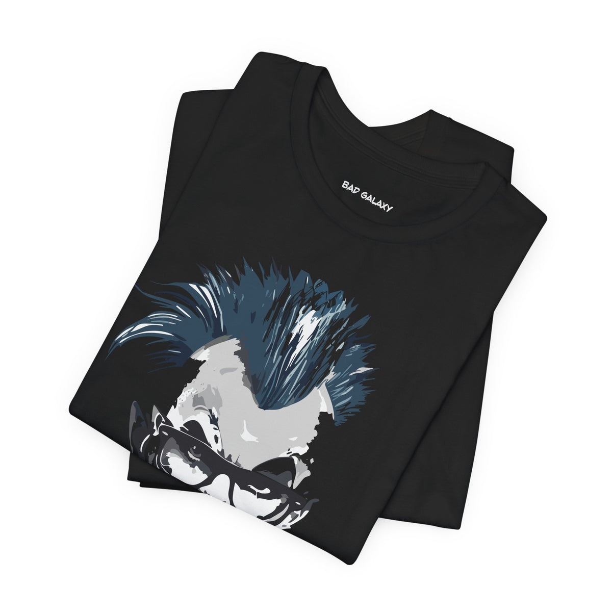 Punk Rock Graphic Unisex Cotton Bella+Canvas Tee with Art Design b38