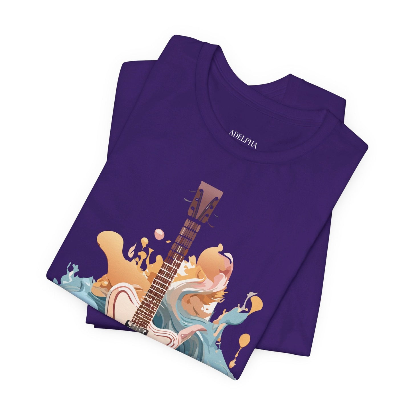 Adelpha Vintage Inspired Graphic Tee Unisex Jersey Short Sleeve Music Design Collectible