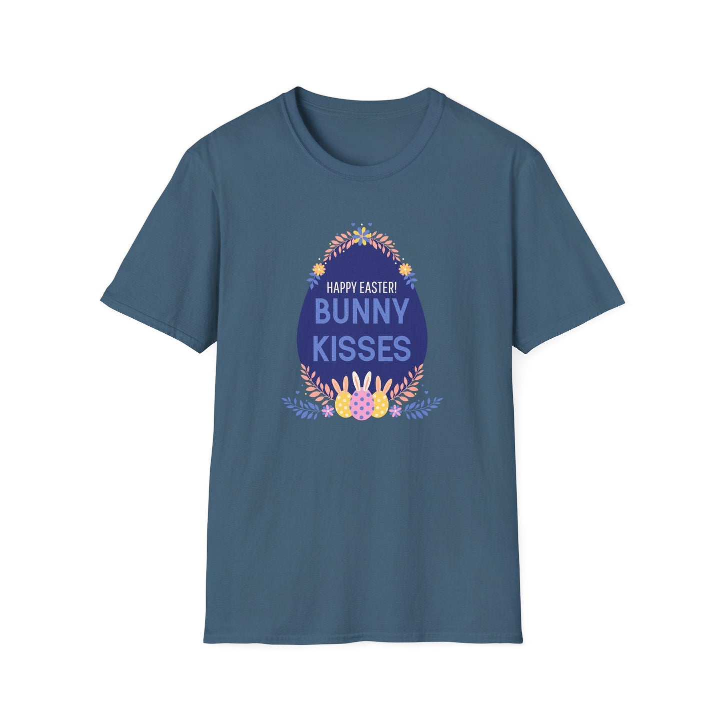 Easter Bunny Kisses T Shirt Unisex Gildan Softstyle Tee With Easter Signature Prints Design
