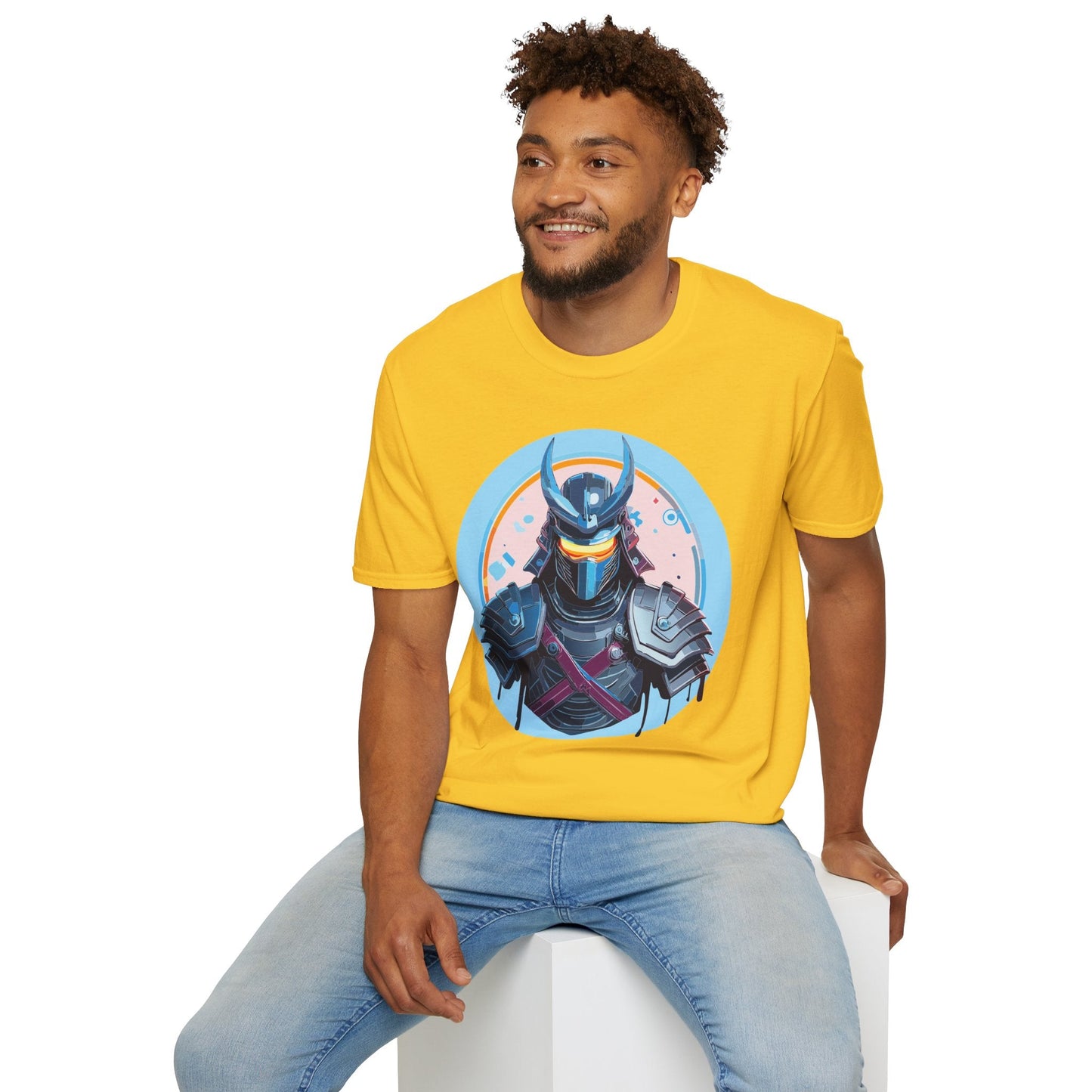 Samurai T Shirt Unisex Softstyle 64000 Tee Lightweight Comfortable 100 Percent Ring Spun Cotton