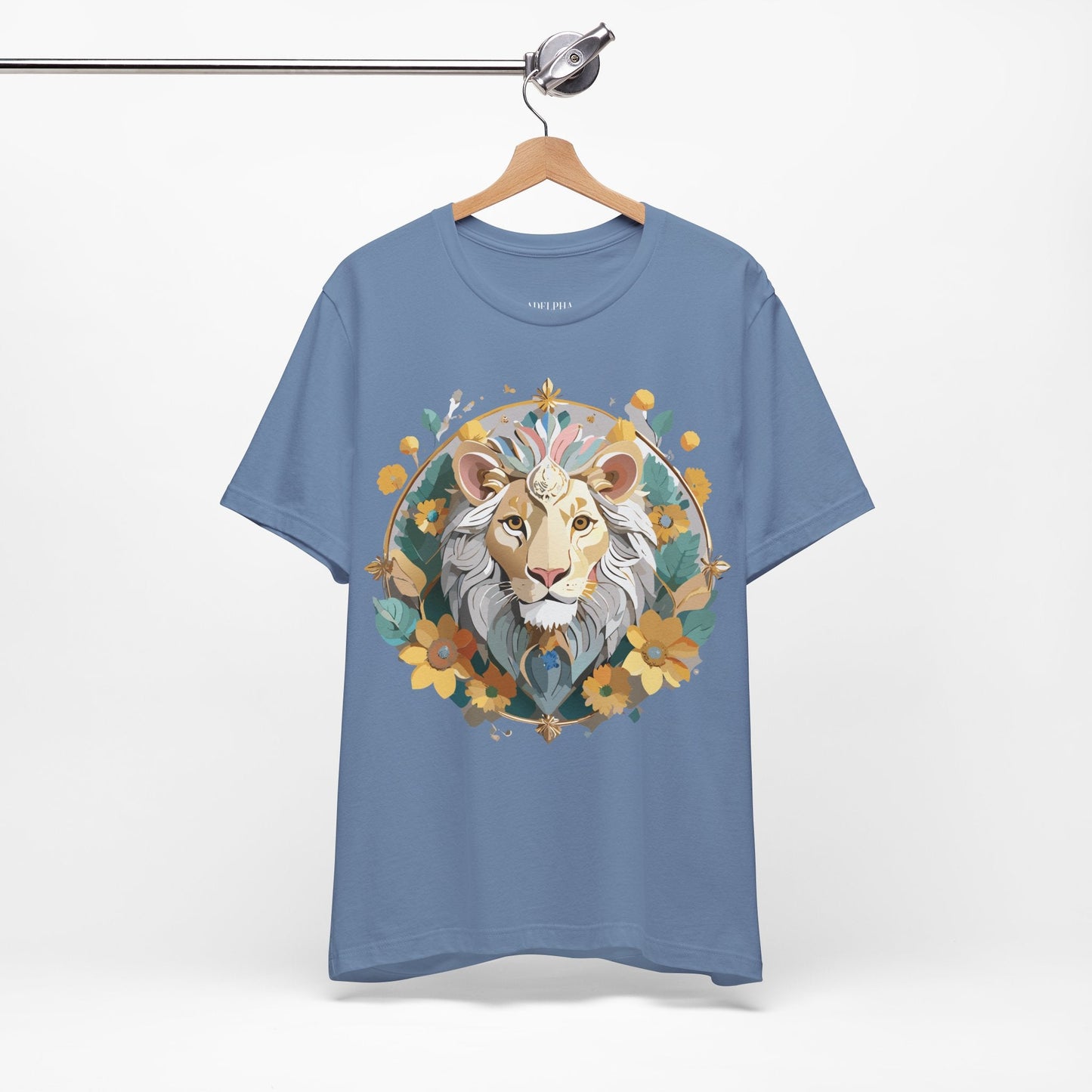 Medallion Graphic Unisex 100 Cotton Vintage Animal Medal Artwork Tee 58