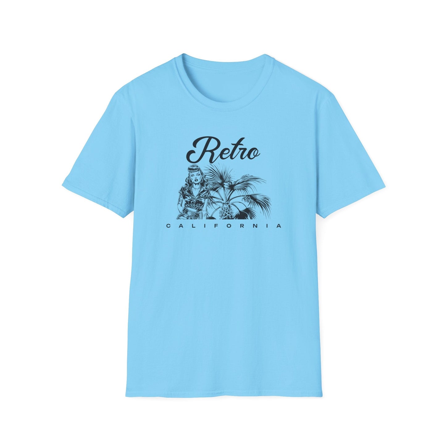 Retro California T-Shirt Unisex Cotton Vintage Palm Beach Graphic Tee