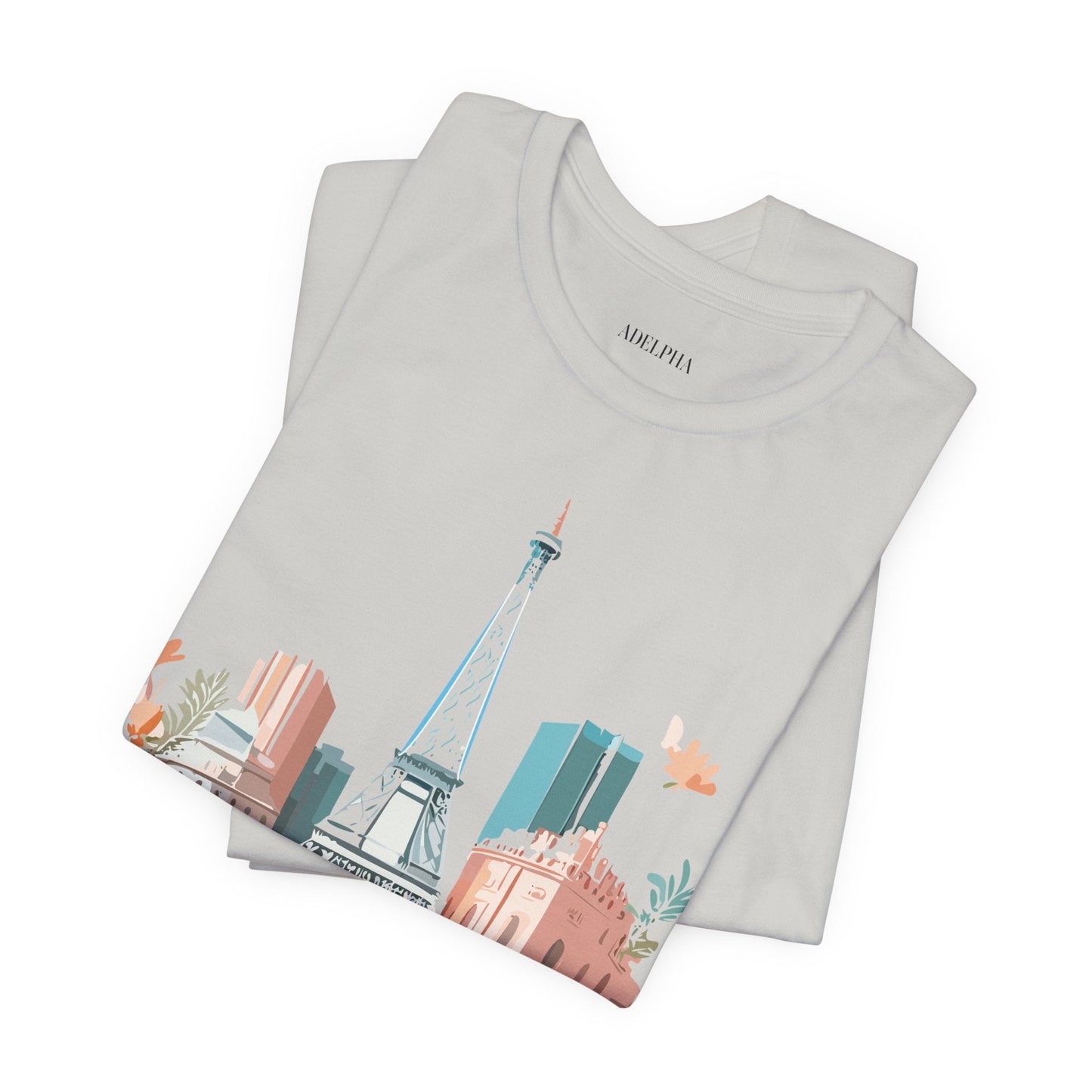 Paris Vintage Inspired Graphic Tee Unisex Short Sleeve Shirt Adelpha Artwork Studio