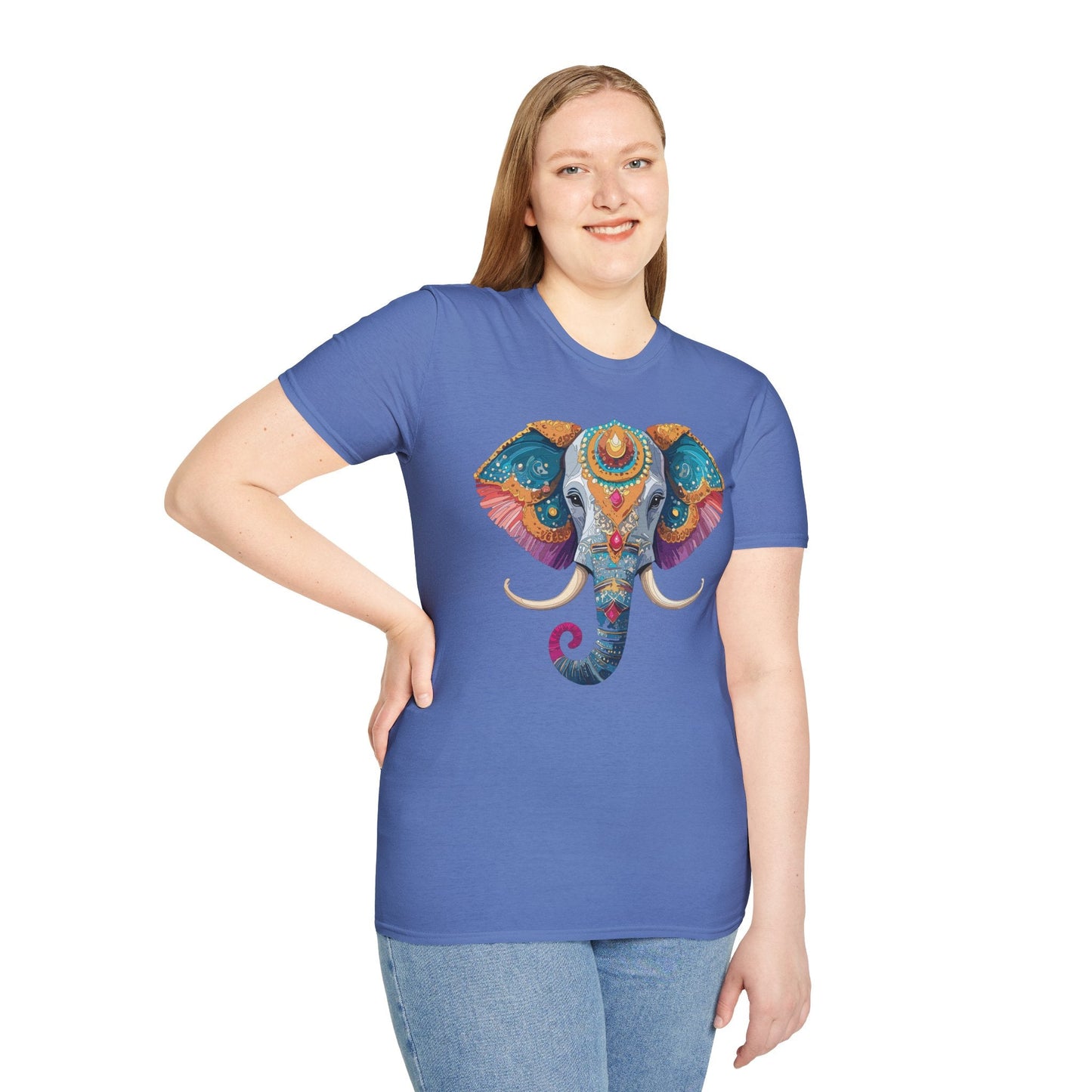 Elephant Shirt Unisex Elephant Tee Softstyle Cotton Gildan 64000 Animal Tee Graphic Elephant Tee