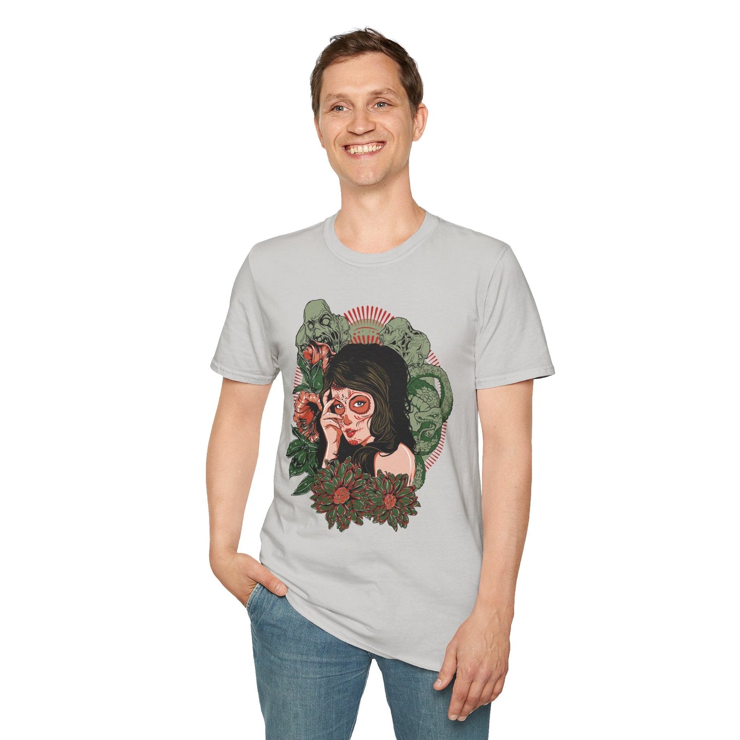 Art Design Graphic Tee Shirt Unisex Softstyle Cotton Art Shirt for Graphic Lovers
