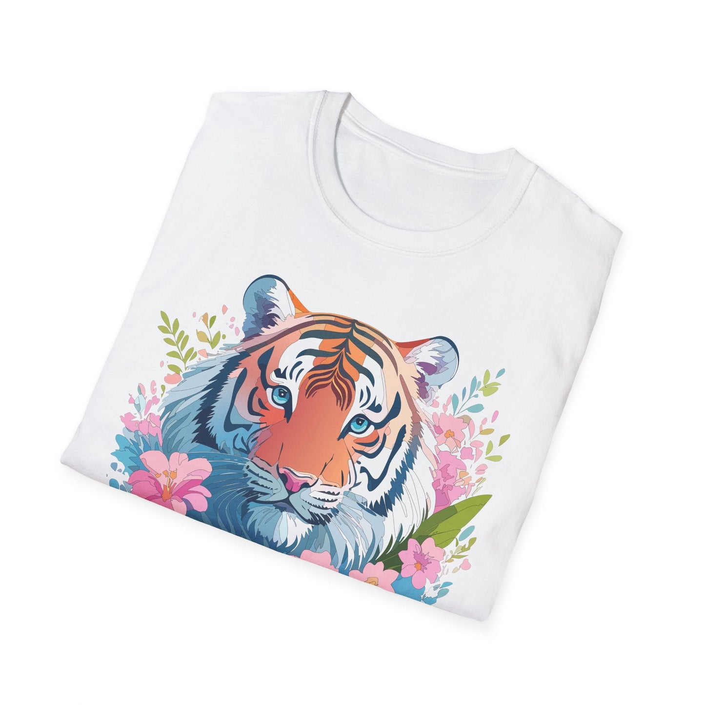 Unisex Tiger Shirt Gildan Softstyle 64000 Cotton Tee Everyday Comfort