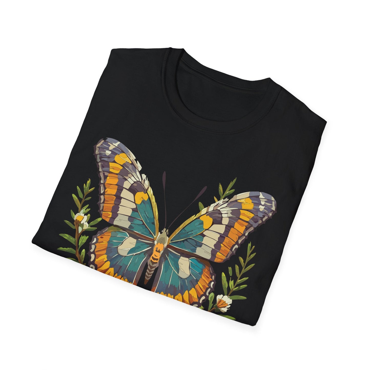 Monarch Butterfly Shirt Unisex T Shirt Softstyle 100 Percent Ring Spun Cotton Comfort