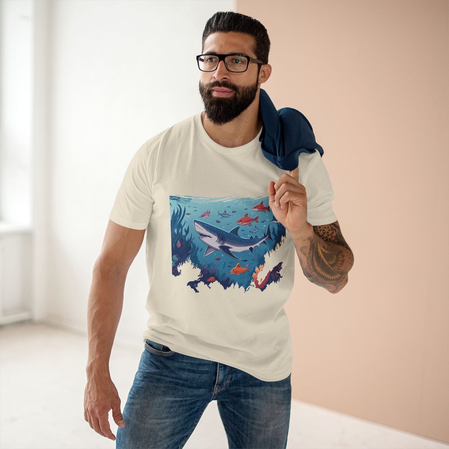 Ocean Shirt Ocean Pacific OP6 Unisex Premium Cotton Tee With Original Art By Retro2Nova
