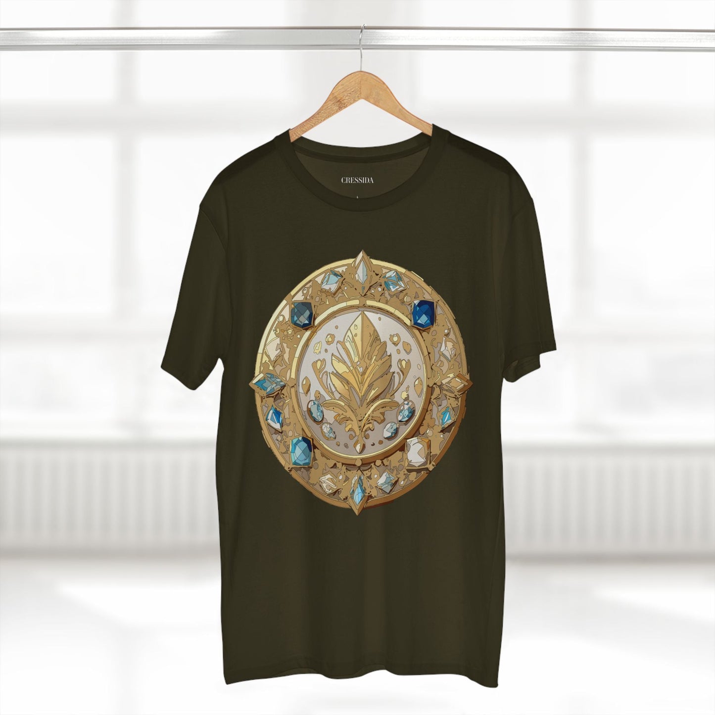 Medallion Graphic T-Shirt Unisex 100 Cotton With Gold Art Design Medal Tee 25
