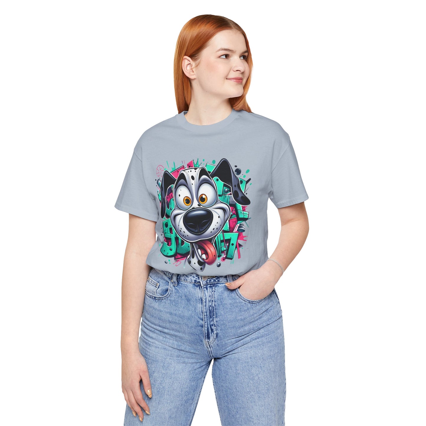 Viki Animal Tees, Dog Tee Shirt, Funny Dog T-Shirt, Art Design Top, Funny Animal T-Shirt, Graphic Tee