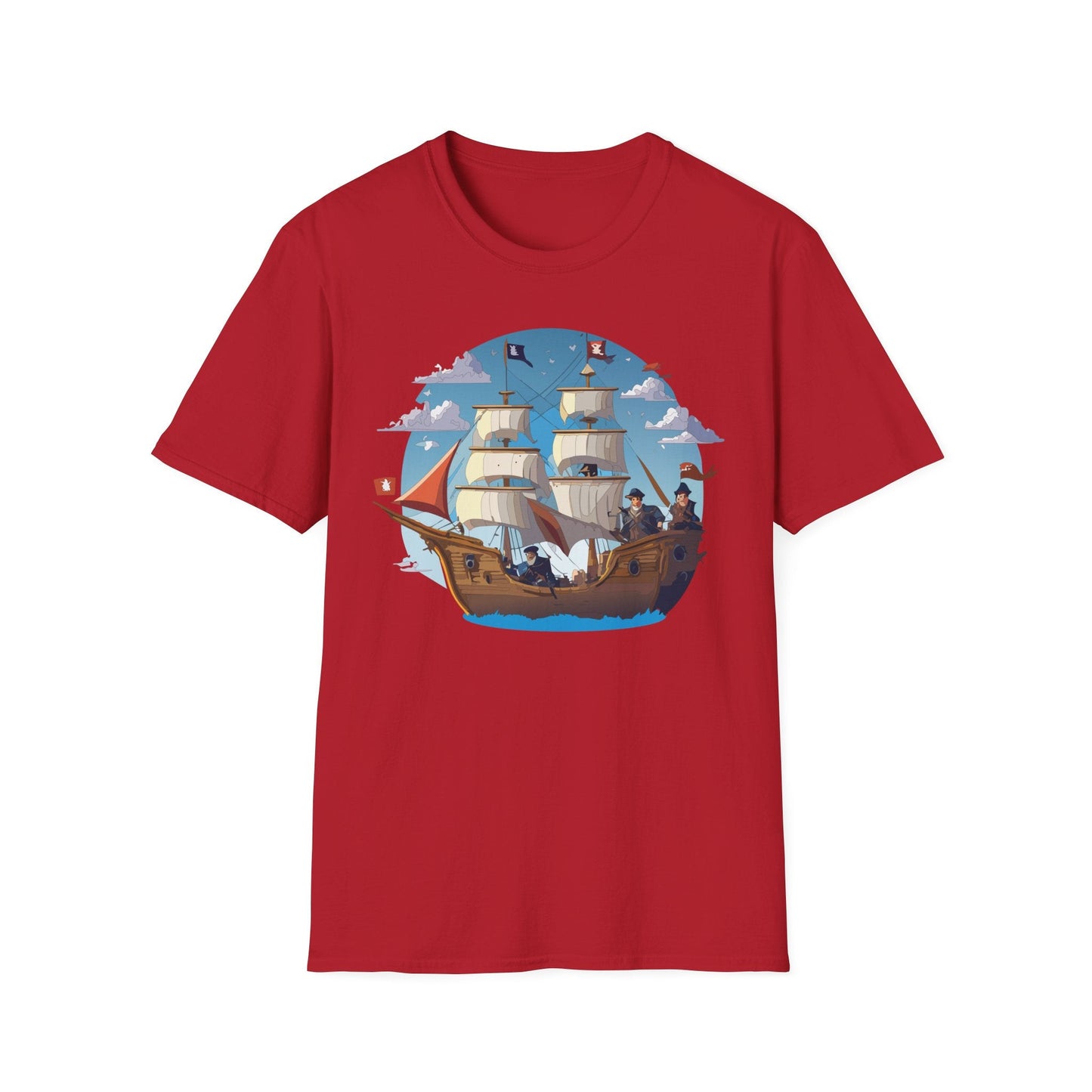 Ship T Shirts Frigate Vessel Tee Unisex Gildan Softstyle 64000 100 Percent Cotton