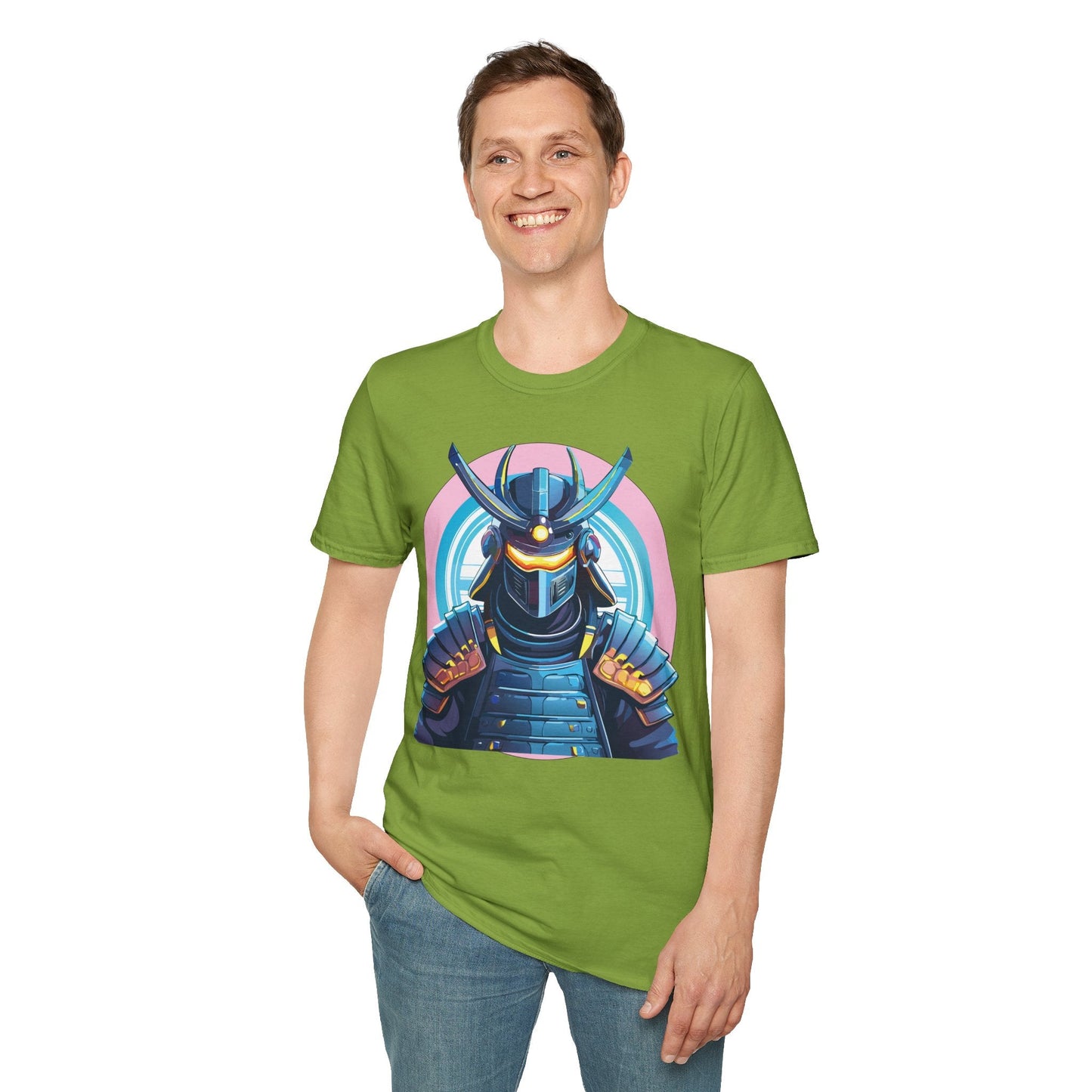 Samurai Shirt Unisex Gildan Softstyle 64000 Tee 100 Percent Ring Spun Cotton Breathable Lightweight