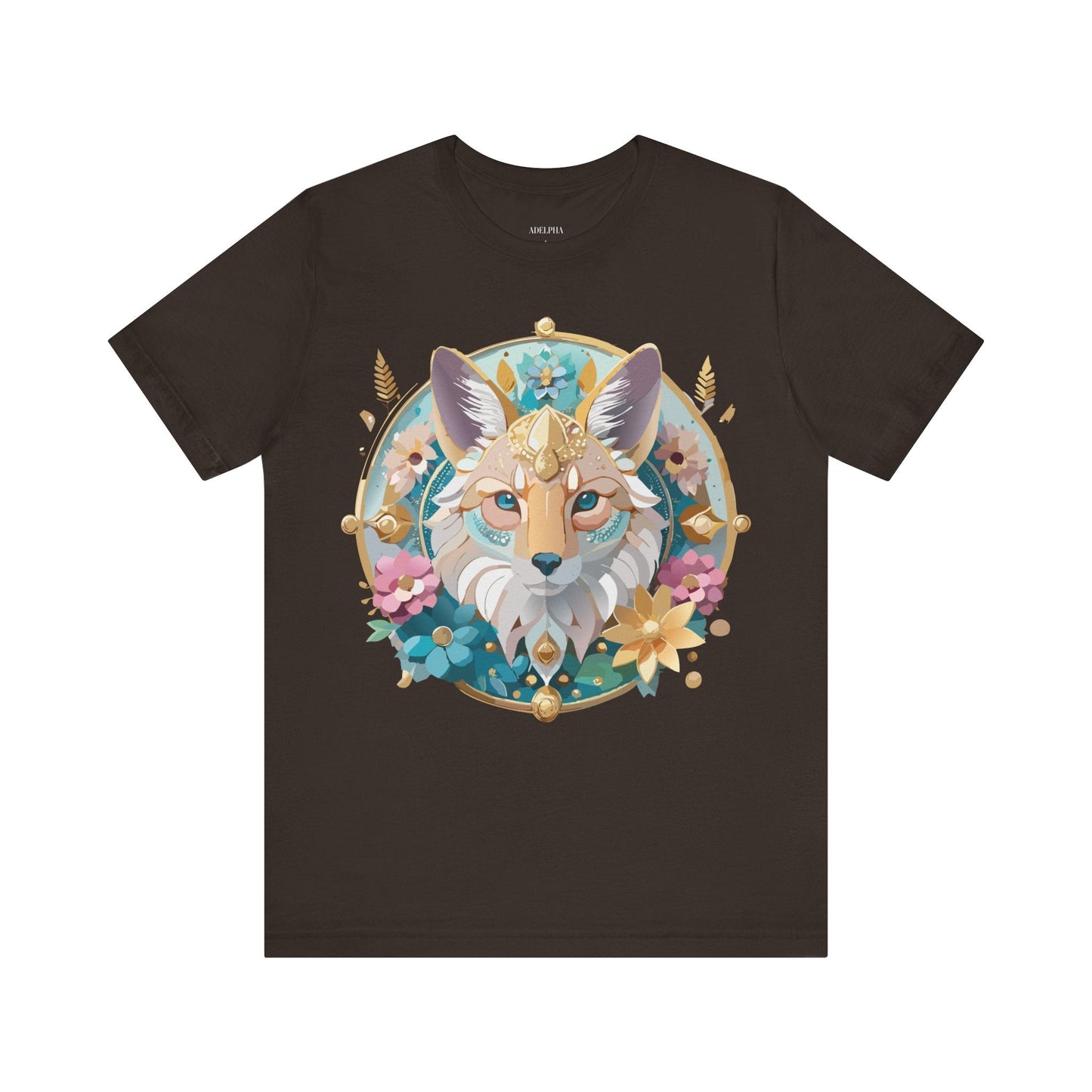 Adelpha Vintage Inspired Graphic Tee Medallion Art Unisex Short Sleeve Shirt Premium