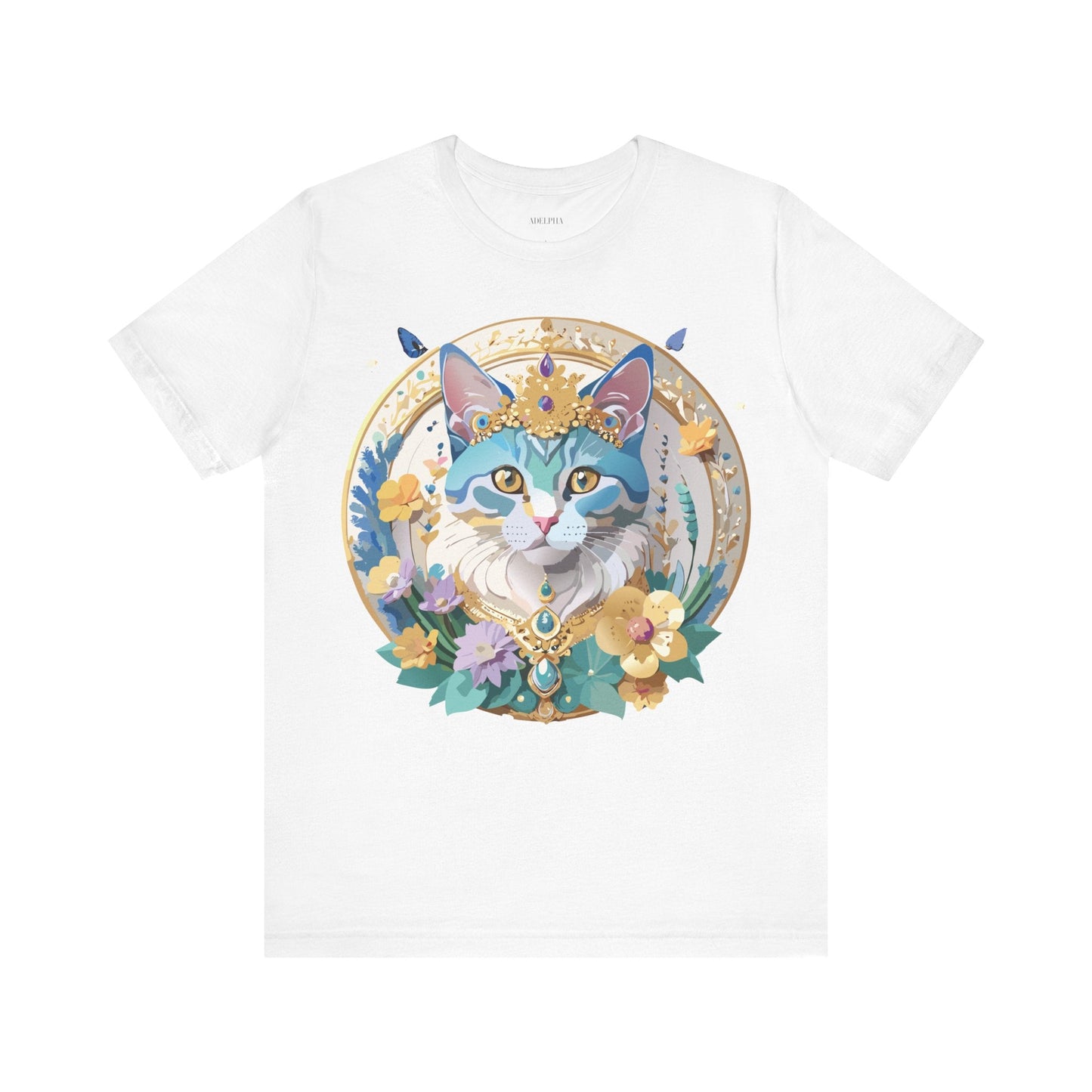 Unisex Graphic Tee With Adelpha Artwork Vintage Inspired Short Sleeve Jersey Shirt