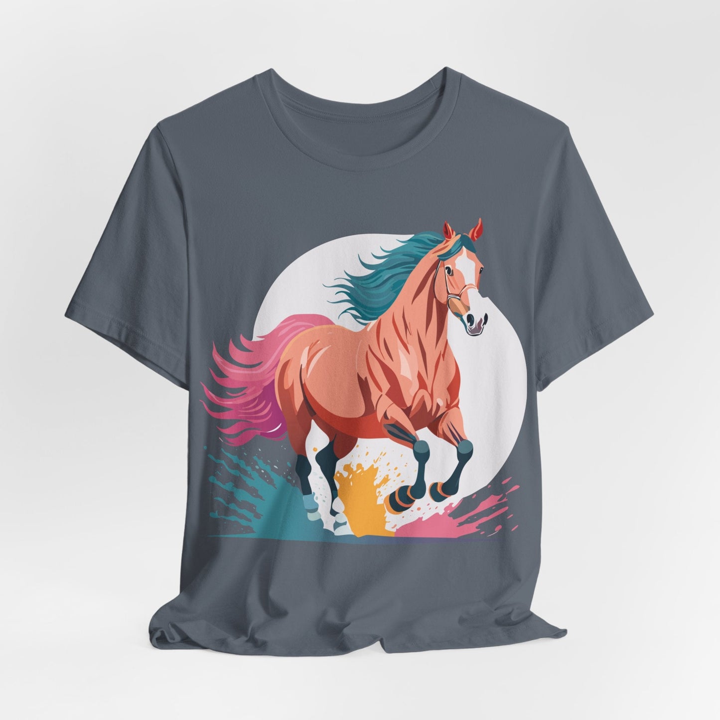 Horse Graphic T Shirt Unisex Adelpha Vintage Inspired Art Design Tee For Everyday Wear
