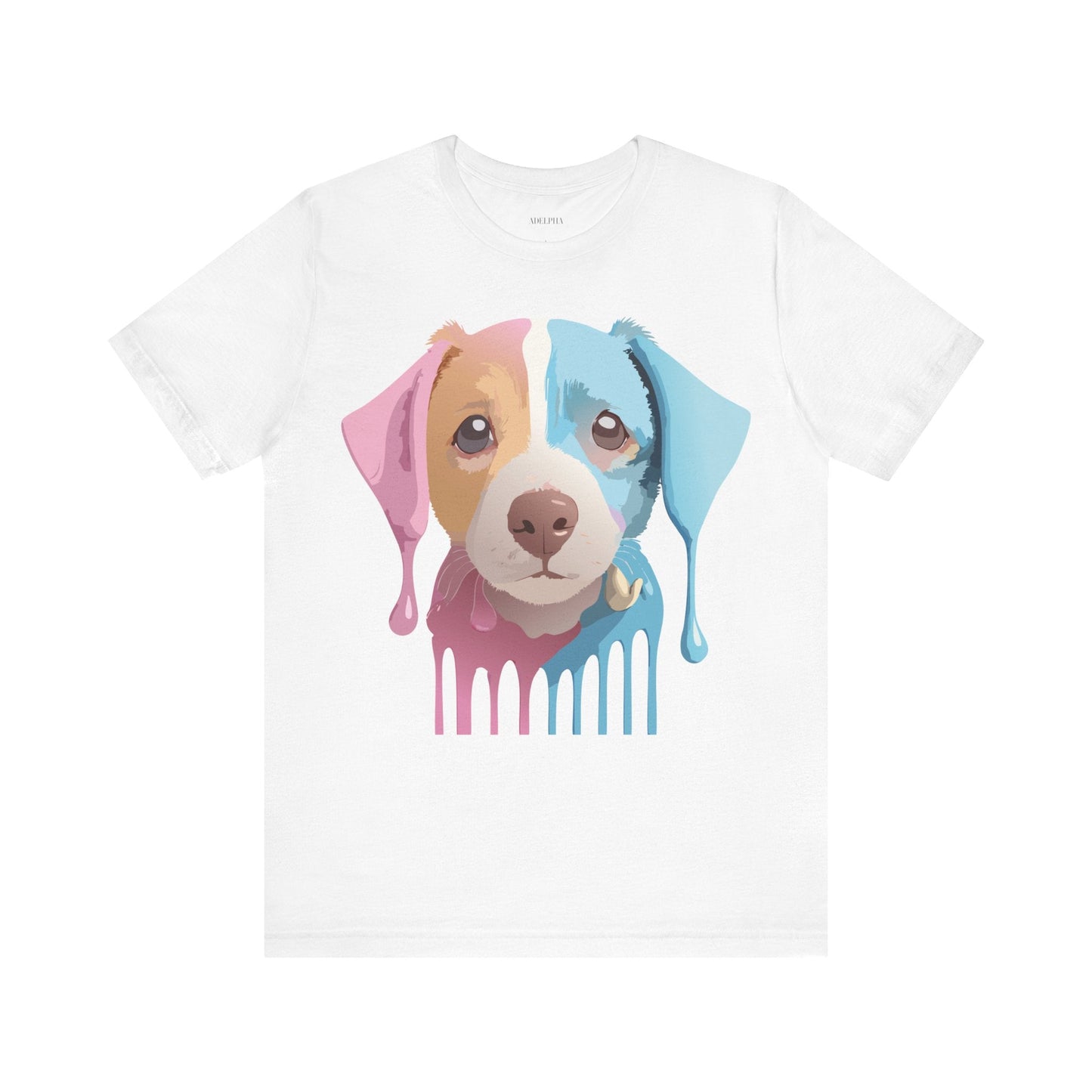 Unisex Dog Graphic Tee With Vintage Inspired Artwork By Adelpha Short Sleeve Casual Shirt