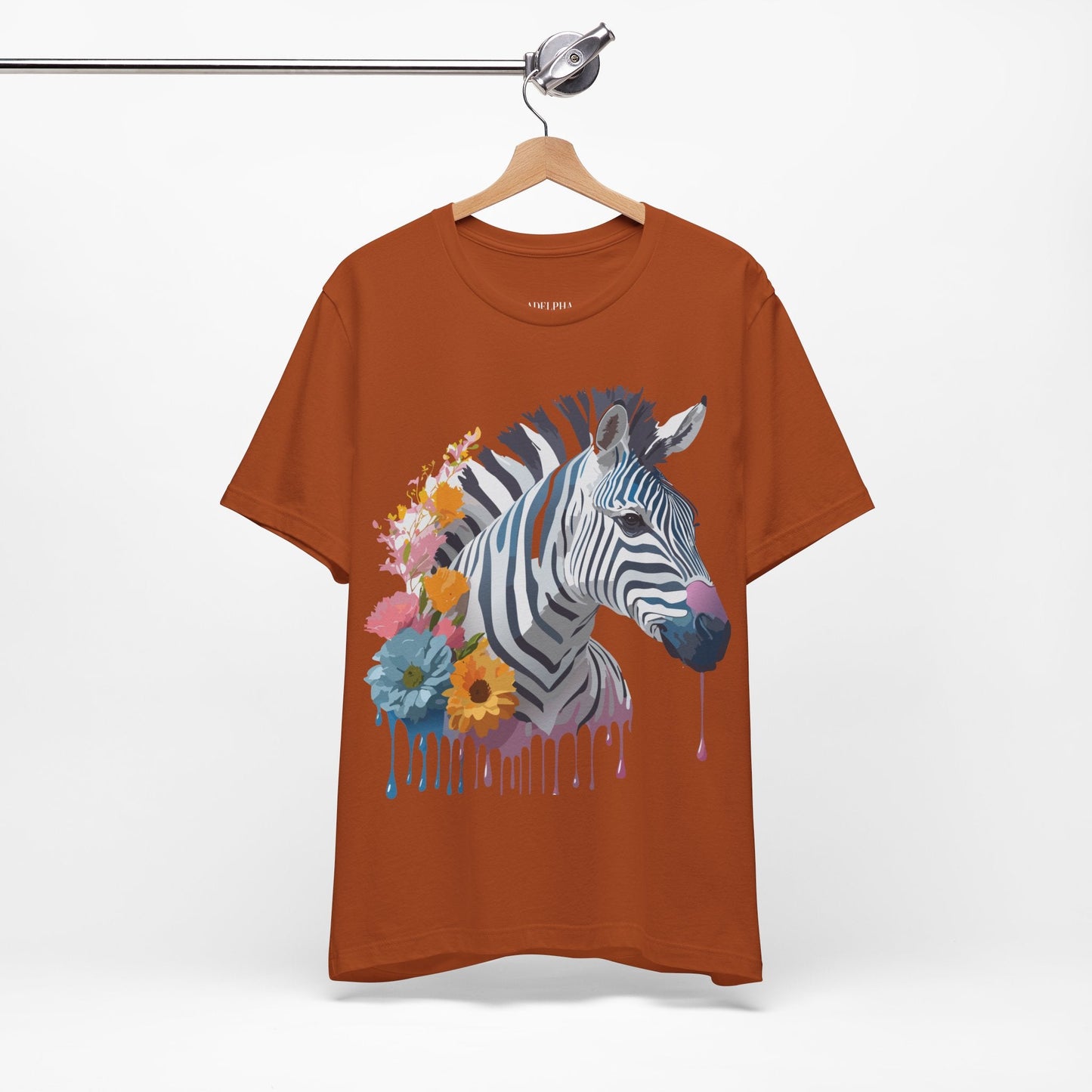 Adelpha Zebra Graphic T Shirt Unisex Vintage Inspired Art Short Sleeve Premium Soft Cotton