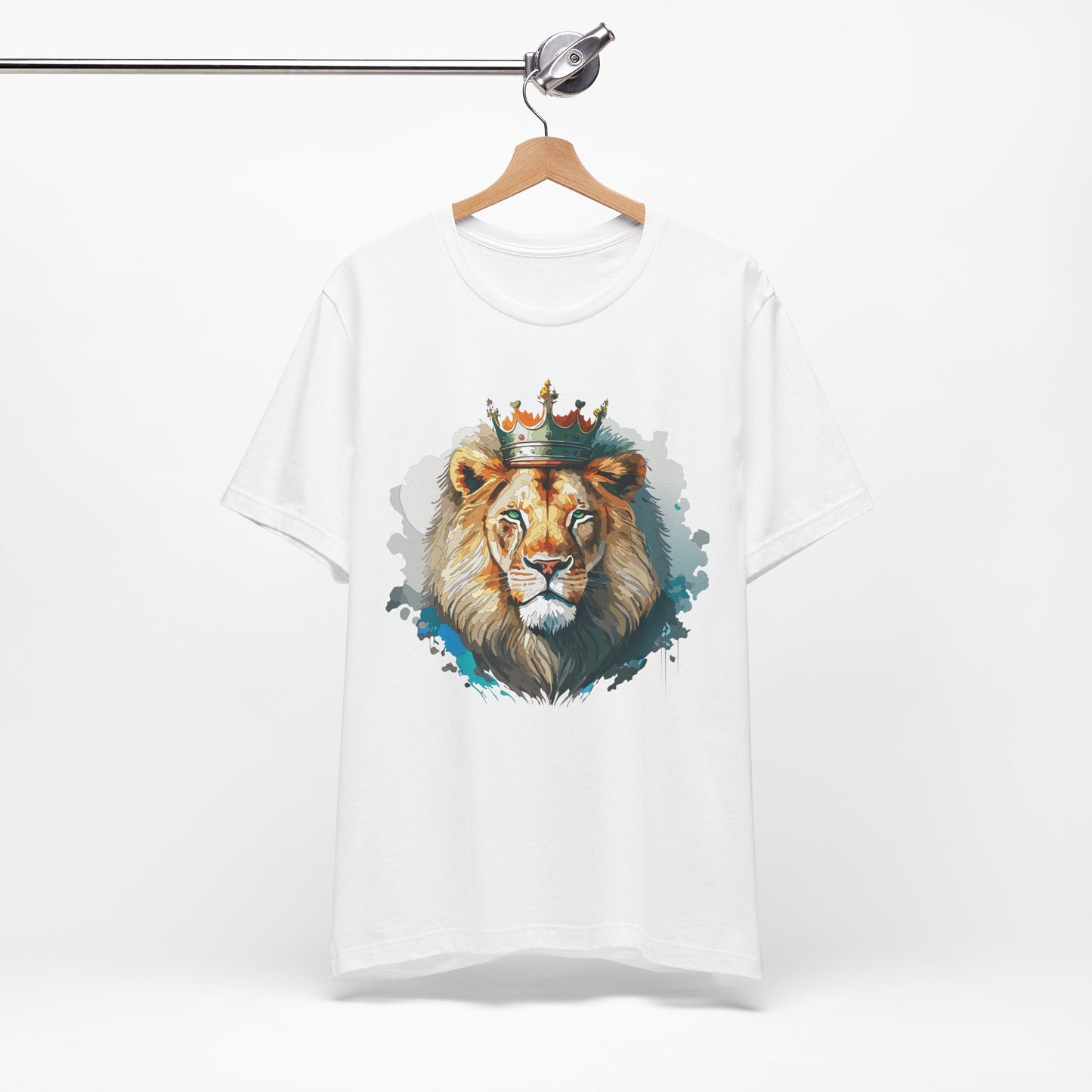 Unisex King Lion Tee, Animal Shirt, Tee Shirt with Lion, Crown T-Shirt, Animal King Tees, Crown Shirt, Safari T-Shirt 3