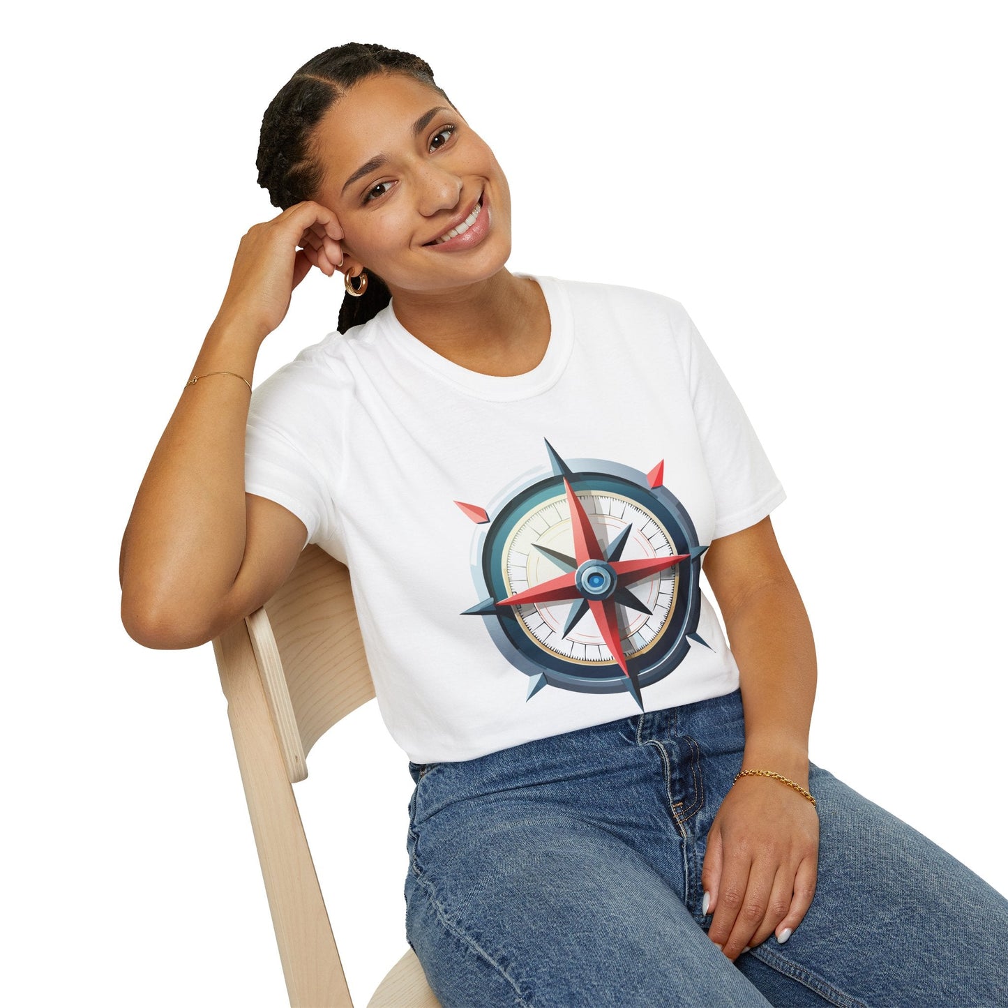 Compass Navigator Graphic Tee Unisex 100 Cotton 16