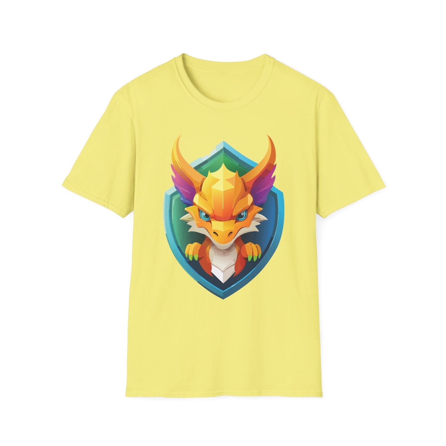 Dragon T Shirt Unisex Dragon Graphic Tee With Animal Design Soft Cotton Gildan Softstyle 64000