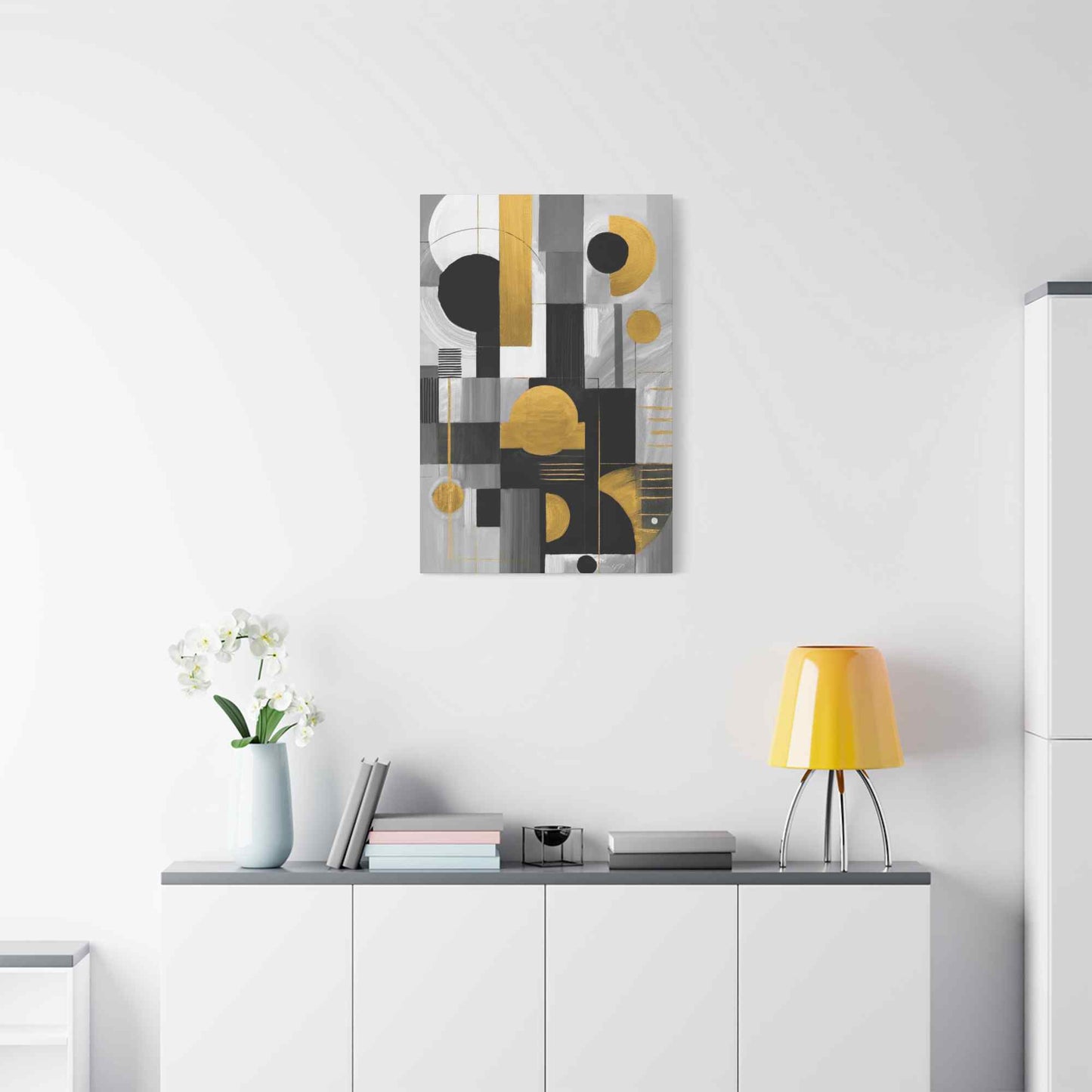 Black Abstract Painting Print Canvas 20x24,20x30,24x30, 24x32,24x36,30x40, 32x48,36x48,40x60 Pine-Wood Inner Frame ABS-19